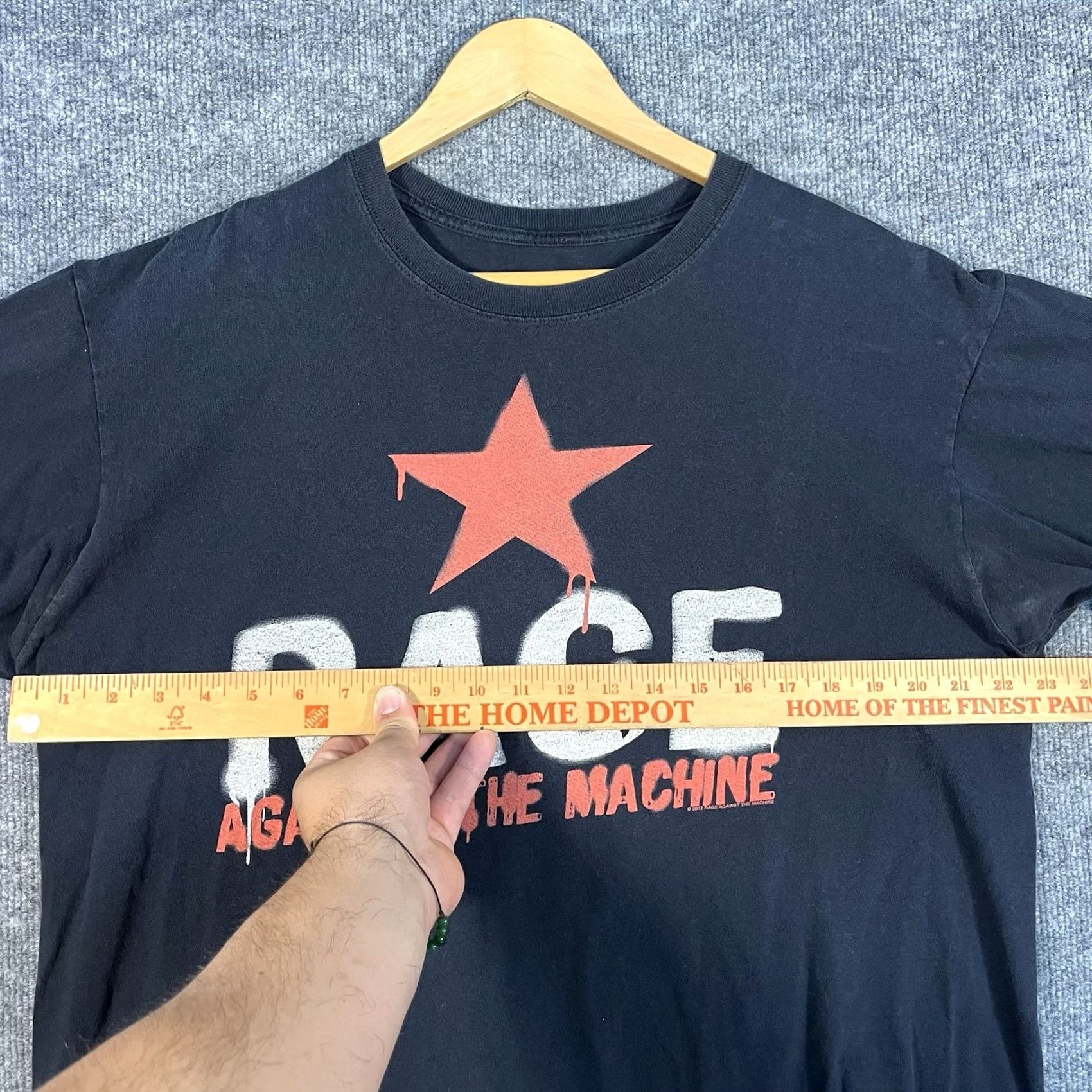 Orage Rage Against the Machine Vintage Band Shirt Black 2010-2019 Size XL Art Stars Size US XL / EU 56 / 4 - 4 Thumbnail
