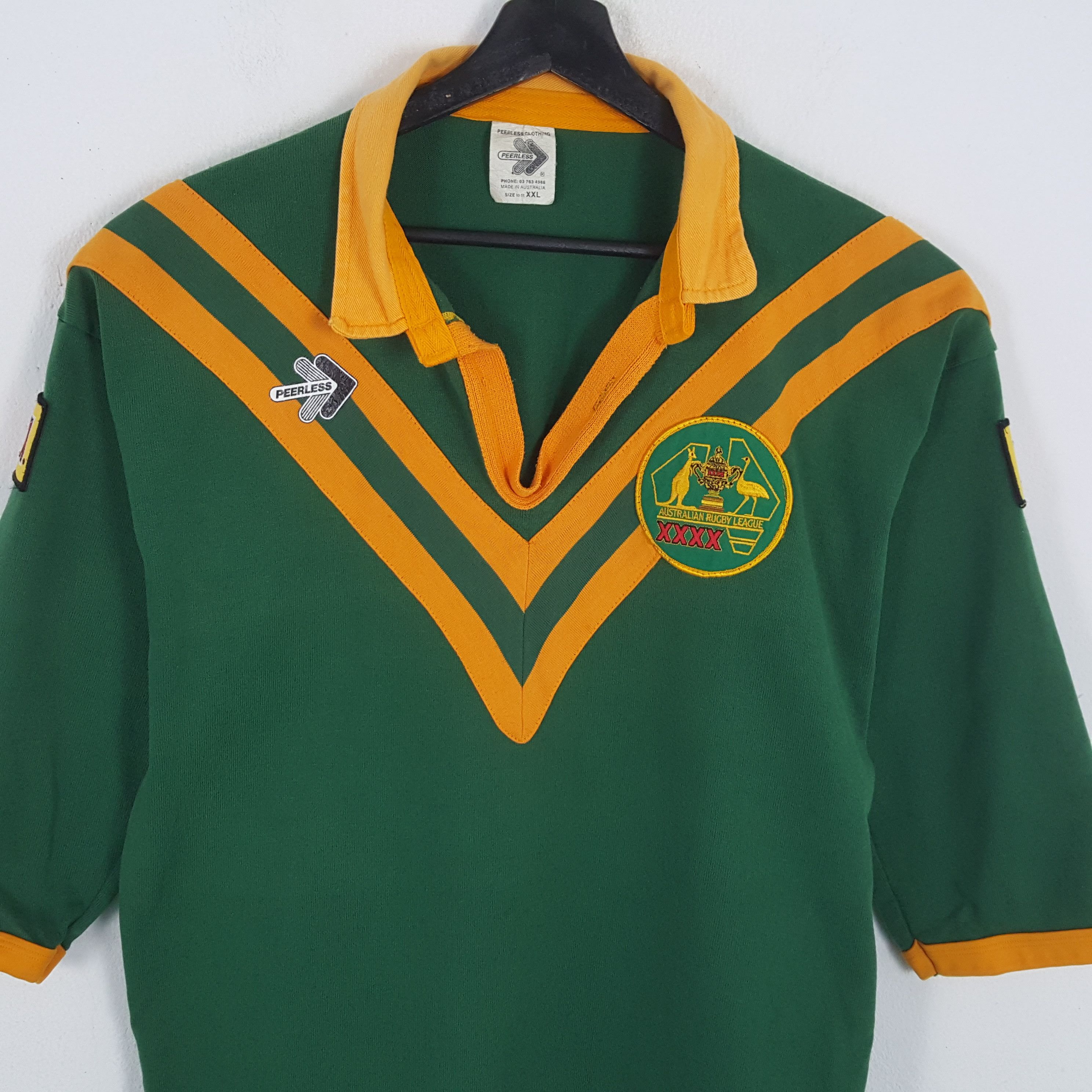 Vintage AUSTRALIA RUGBY LEAGUE Polos Nice Design Size US M / EU 48-50 / 2 - 2 Thumbnail