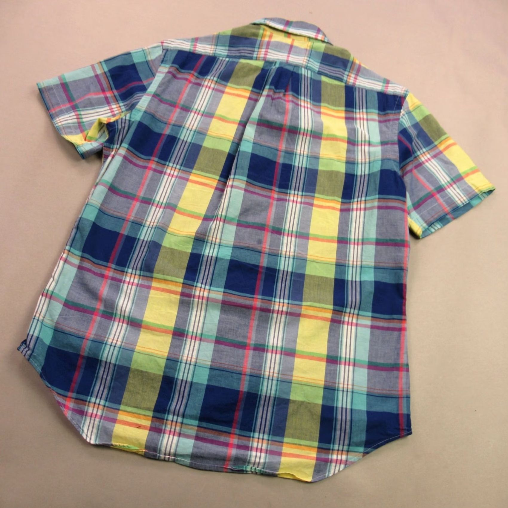 Polo Ralph Lauren Ralph Lauren Shirt Mens Medium Casual Plaid Button Front Short Sleeve Custom Fit Size US M / EU 48-50 / 2 - 7 Thumbnail