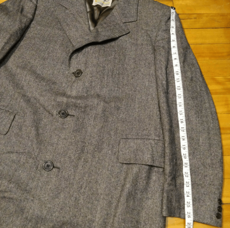 Aquascutum Pure Wool Men Coat Grey Long Lined Coat Sz 46 AQUASCUTUM Size US S / EU 44-46 / 1 - 8 Thumbnail