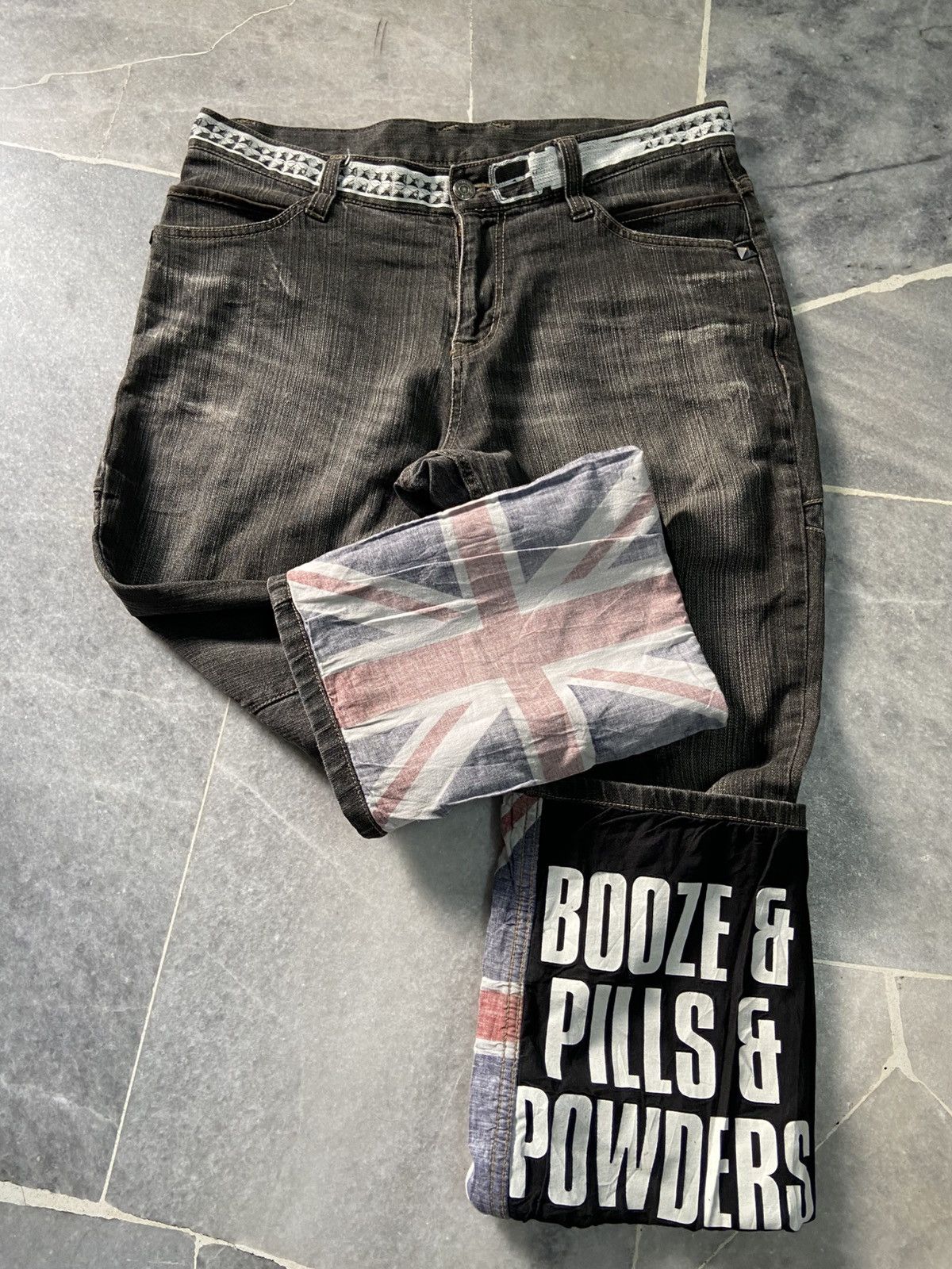 PPFM PPFM Jeans Punk Jeans Art design Pants Size US 33 - 5 Thumbnail