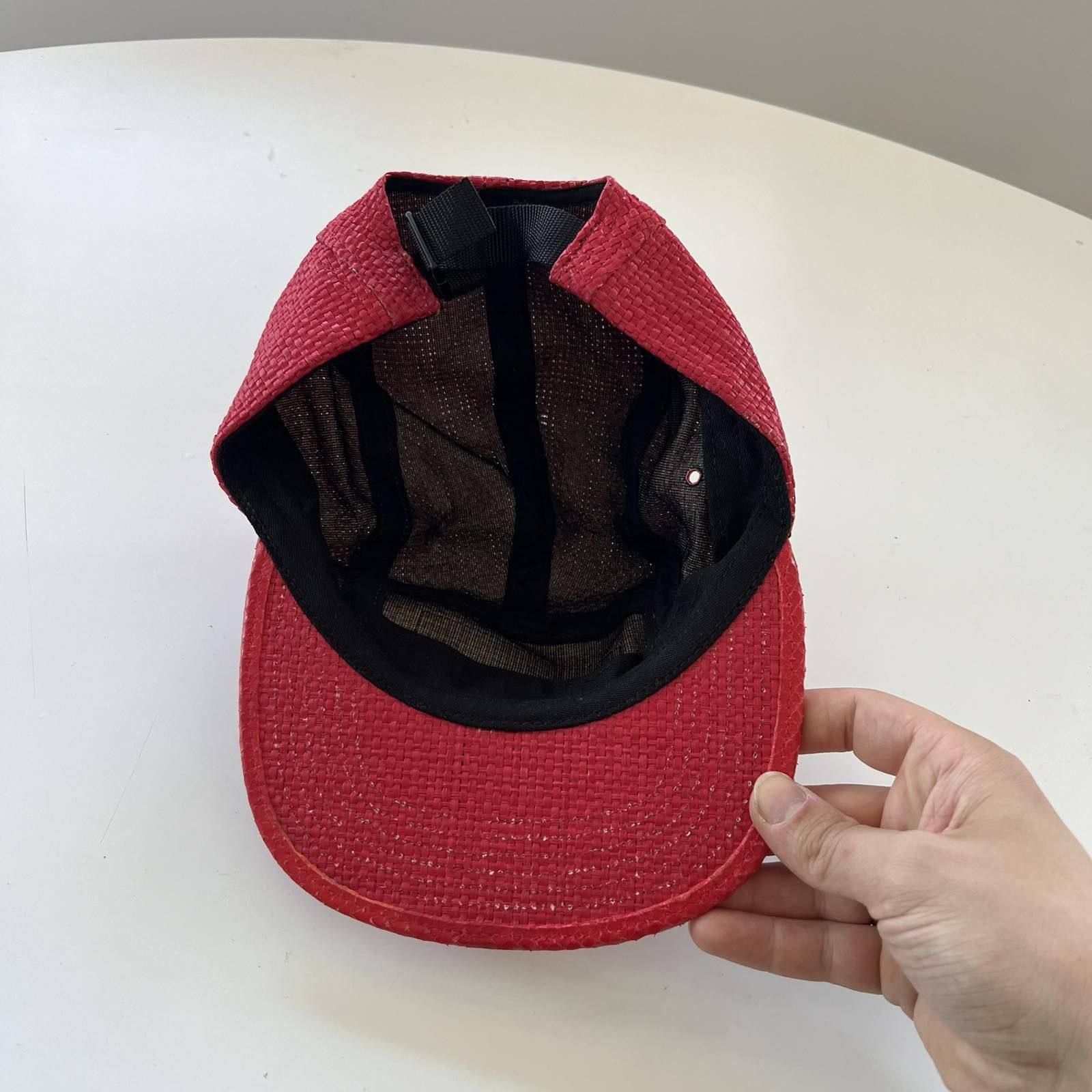 Supreme × Vintage Supreme straw 5 panel red cap Size ONE SIZE - 6 Thumbnail