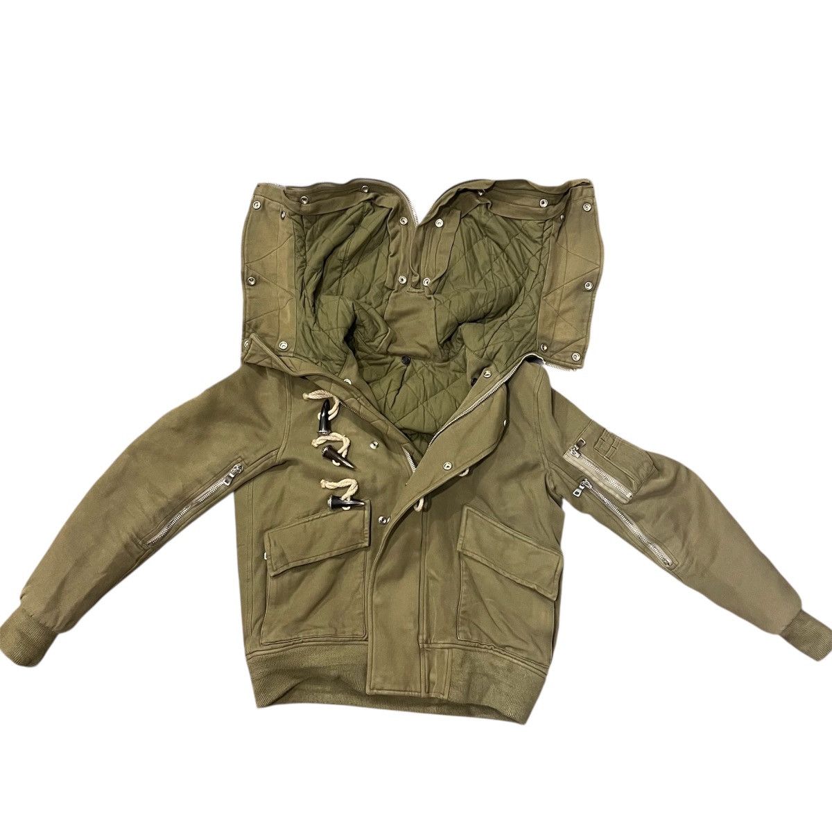 Balmain Balmain FW11 Men Fur-Trimmed Military JKT Size US M / EU 48-50 / 2 - 7 Thumbnail