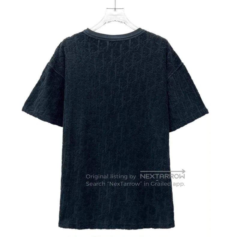 Dior Dior Dark blue logo plush full print cotton round-neck sho Size US S / EU 44-46 / 1 - 2 Thumbnail