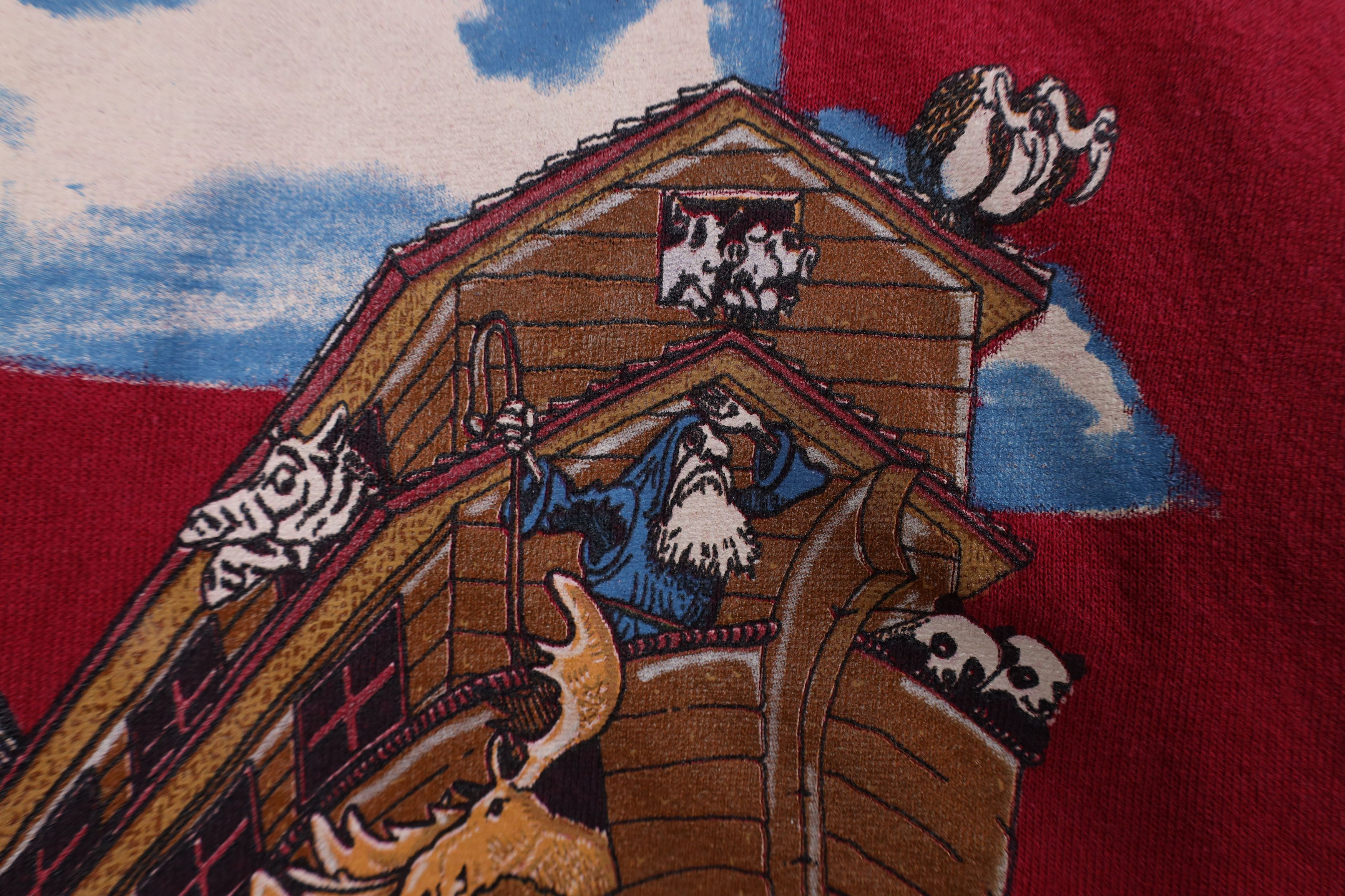 Vintage Vintage 90s Christian Noahs Ark All Over Print Sweatshirt Size 3XL / US 20-22 - 5 Thumbnail
