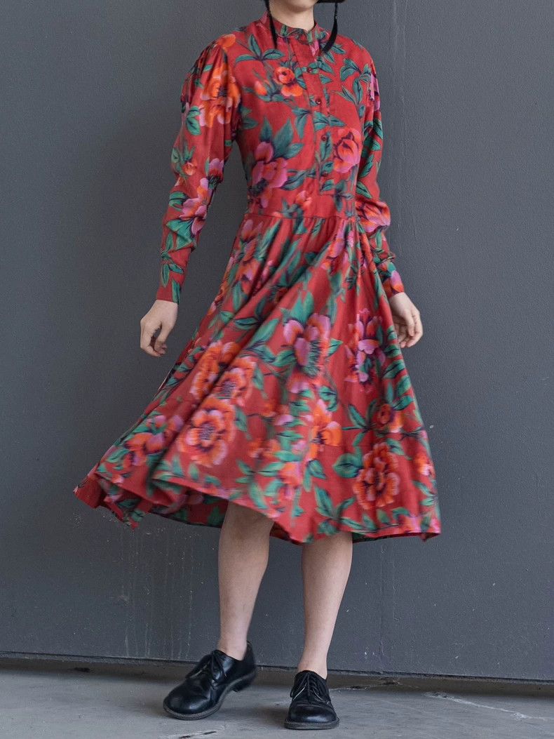 Kenzo KENZO Vintage floral dress in early bloom Size S / US 4 / IT 40 - 5 Thumbnail