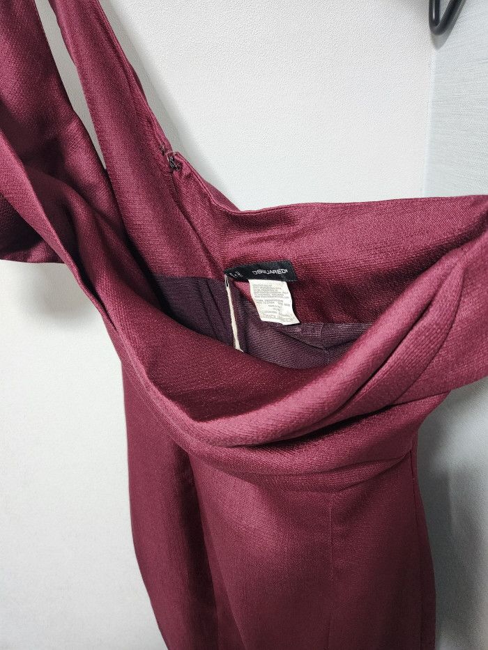 Dsquared2 Dsquared2 Silk One Shoulder Sheath Dress Size S / US 4 / IT 40 - 7 Thumbnail