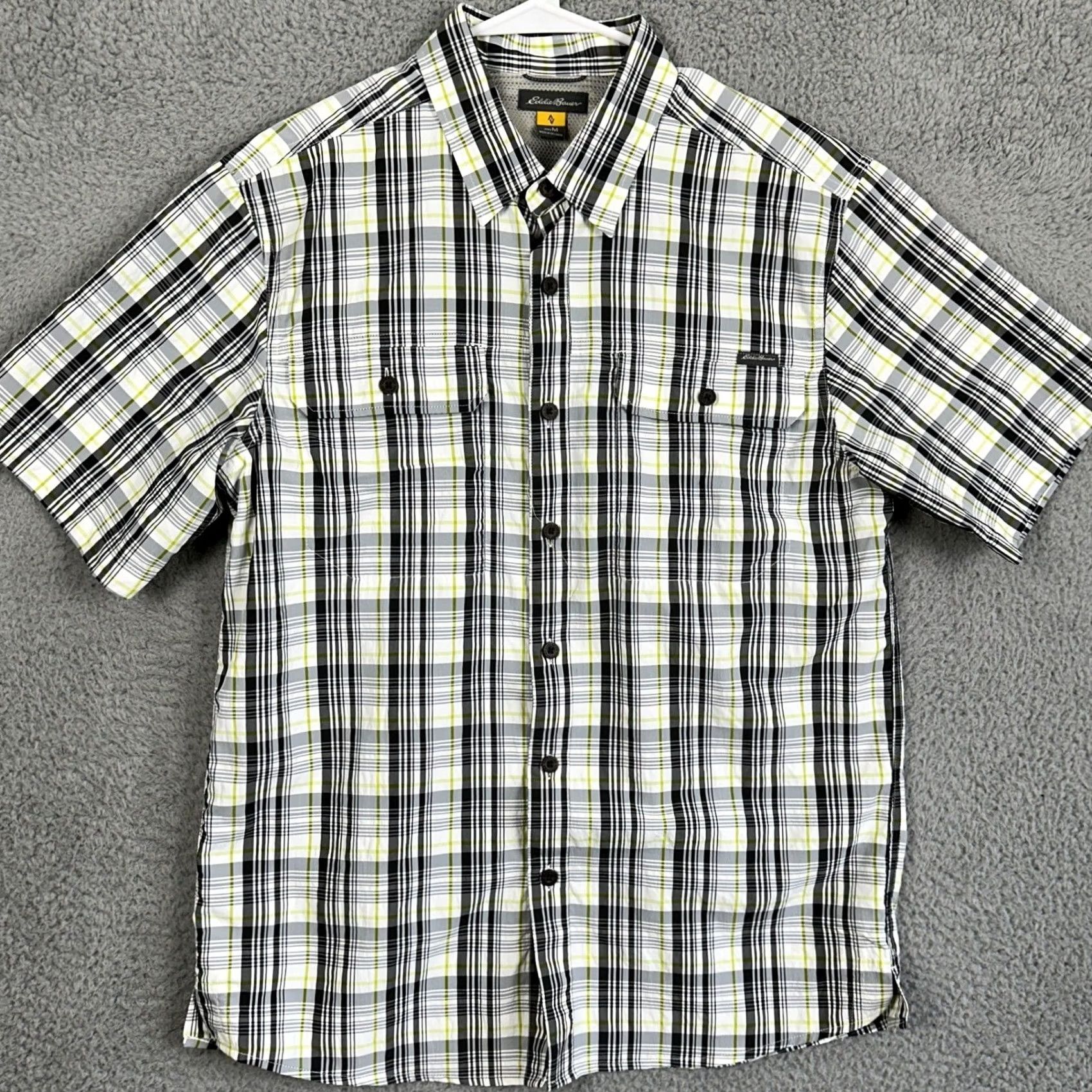 Eddie Bauer Eddie Bauer Shirt Mens Plaid Short Sleeve Button-Up Collared Pocket EUC Size US M / EU 48-50 / 2 - 3 Thumbnail