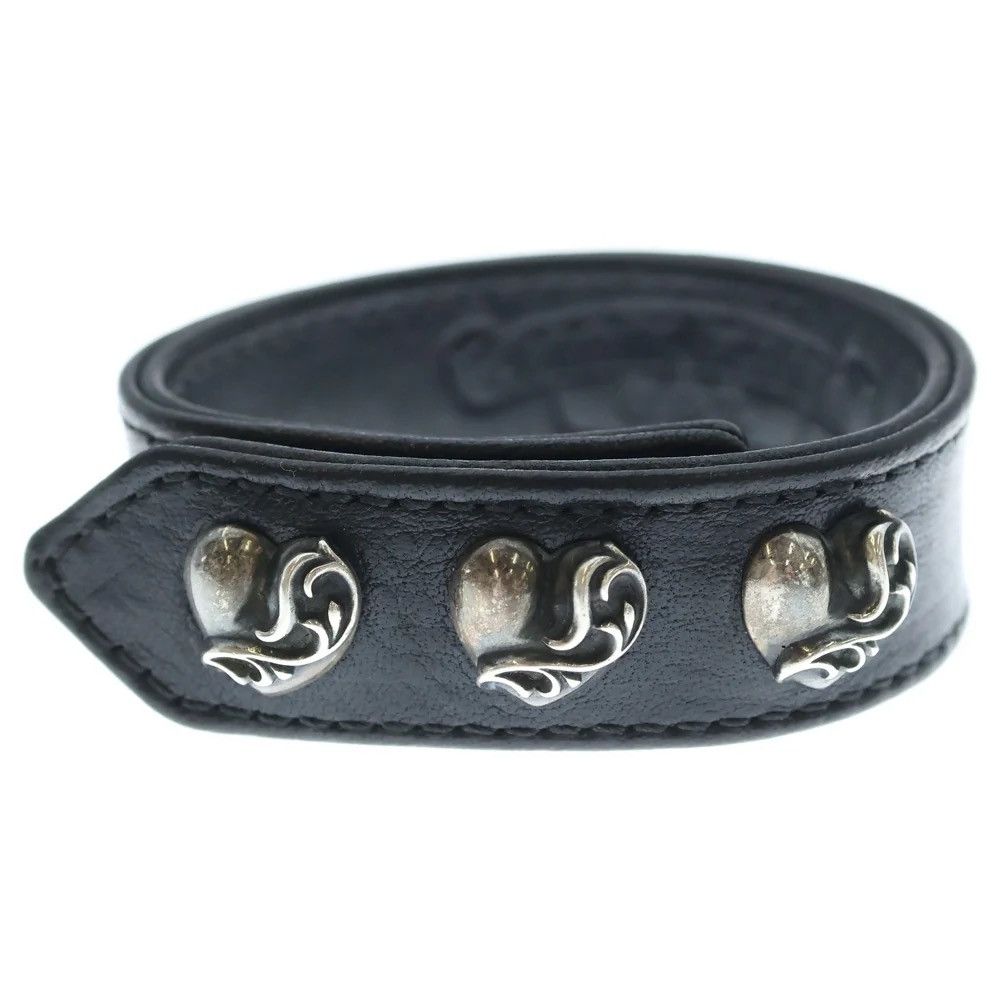 Chrome Hearts Chrome Hearts Heaet leather bracelet Size ONE SIZE - 4 Thumbnail