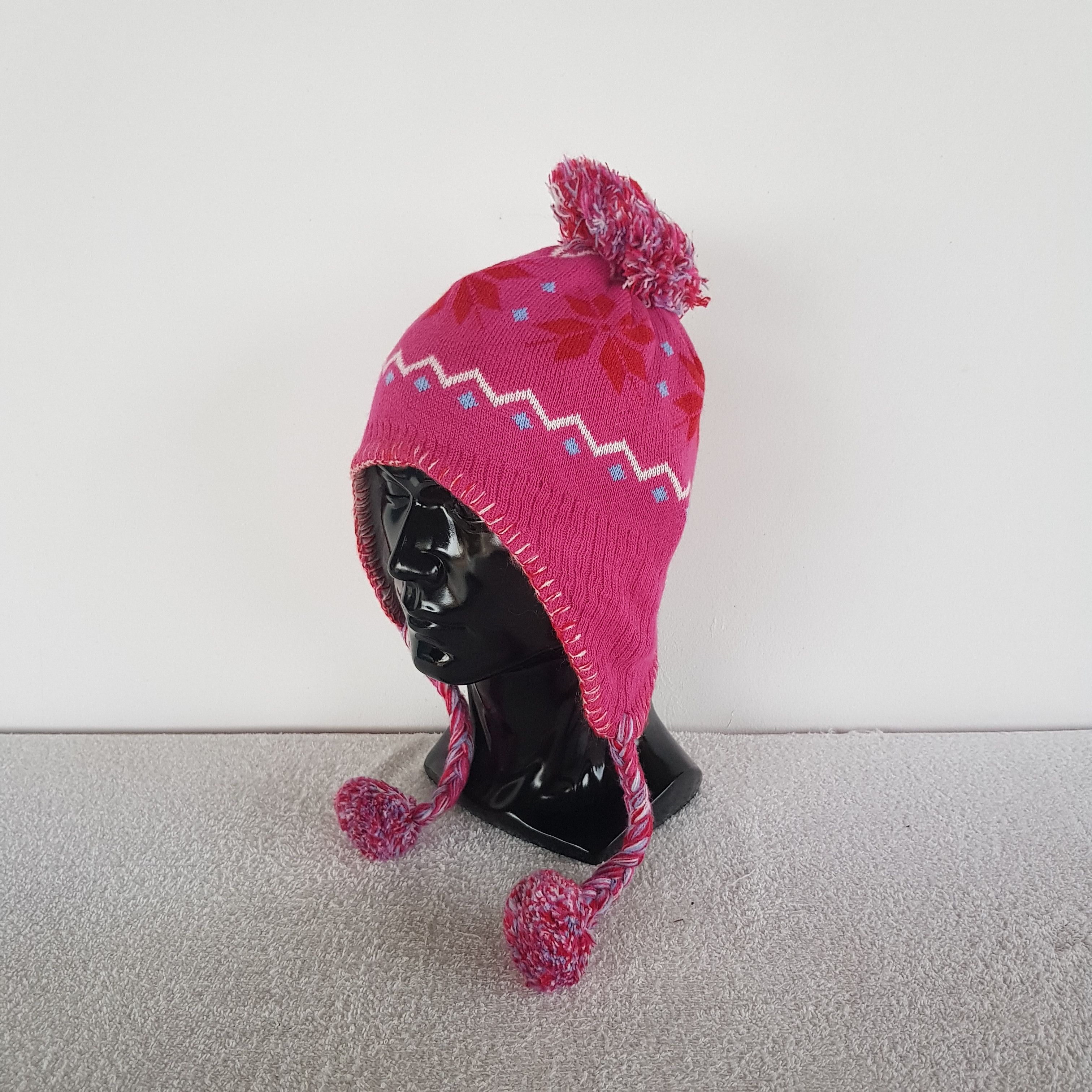 Japanese Brand Vintage Fables Earflap Beanie Pom Pom Snow Caps Ski Hats. Size ONE SIZE - 1 Thumbnail