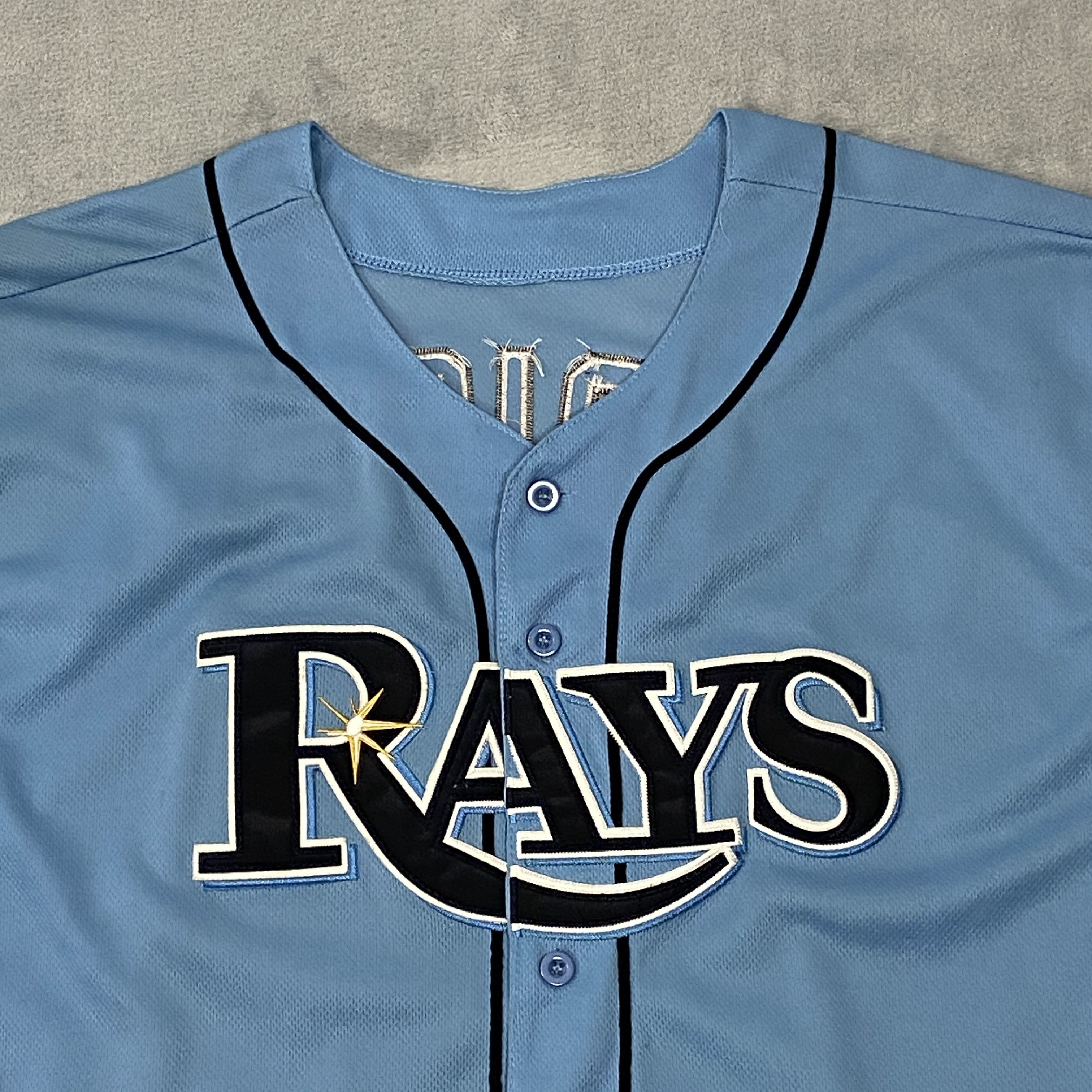 MLB × Majestic Tampa Bay Rays #14 DAVID PRICE Stitched Jersey 54 Light Blue Size US XXL / EU 58 / 5 - 4 Thumbnail