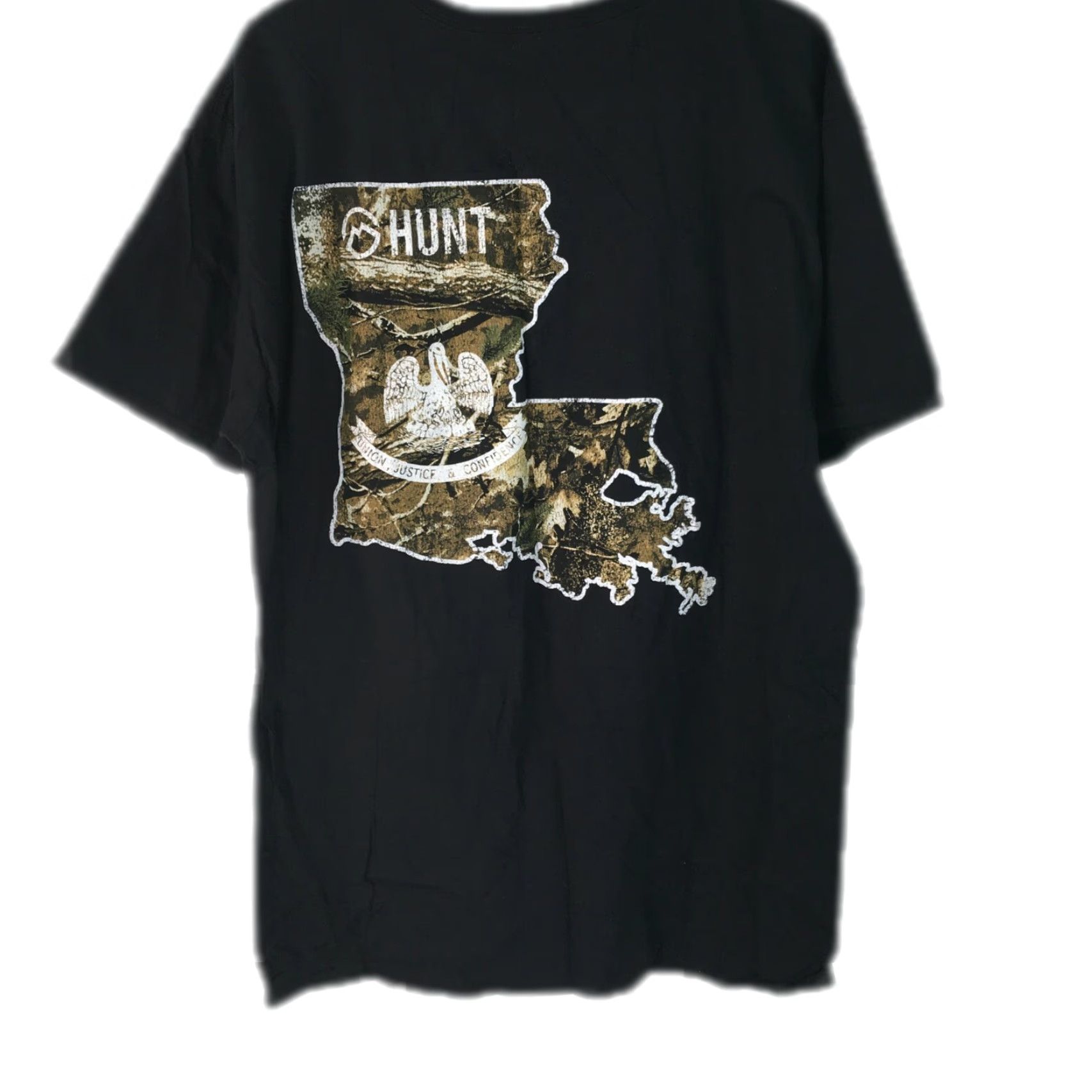 Vintage Magellan Outdoors Hunt Graphic Print T Shirt Mens XL Black Short Sleeves Crew Neck 100% Cotton Easy to Wear Size US XL / EU 56 / 4 - 2 Thumbnail