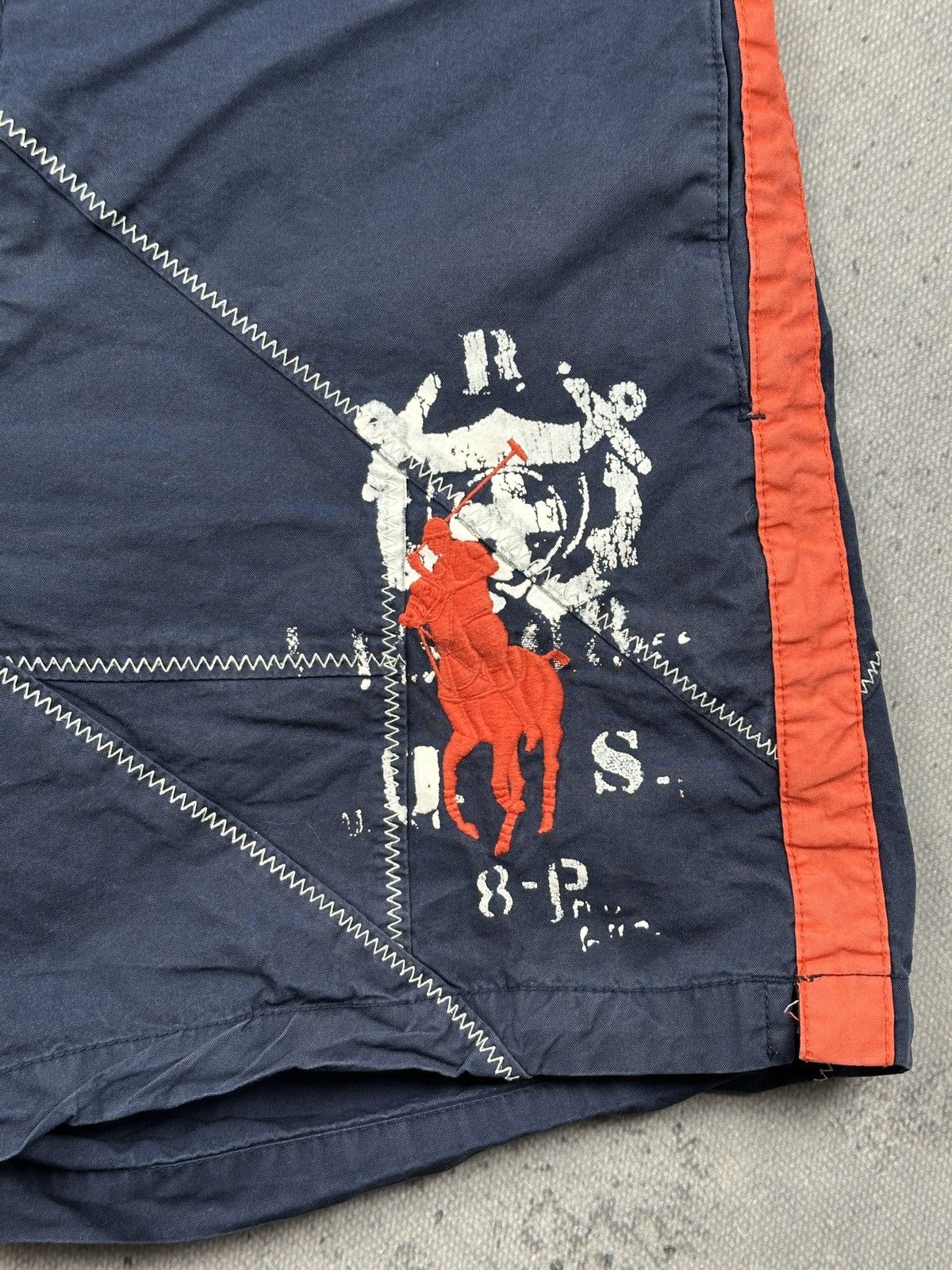 Polo Ralph Lauren Polo Ralph Lauren Vintage Sailing Swim Shorts Navy Red Size US 32 / EU 48 - 4 Thumbnail