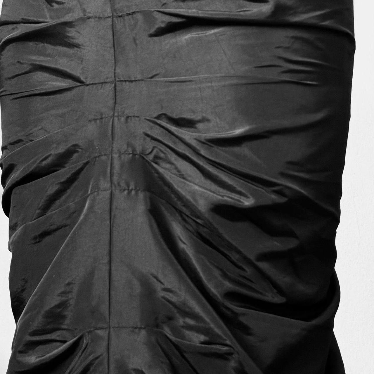 Vintage Avant Garde maxi draped nylon skirt Size 25" / US 0 / IT 36 - 3 Thumbnail