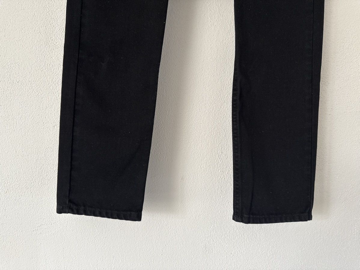 Balenciaga Black Slim Fit Denim Jeans with Logo Patch Size US 27 - 5 Thumbnail