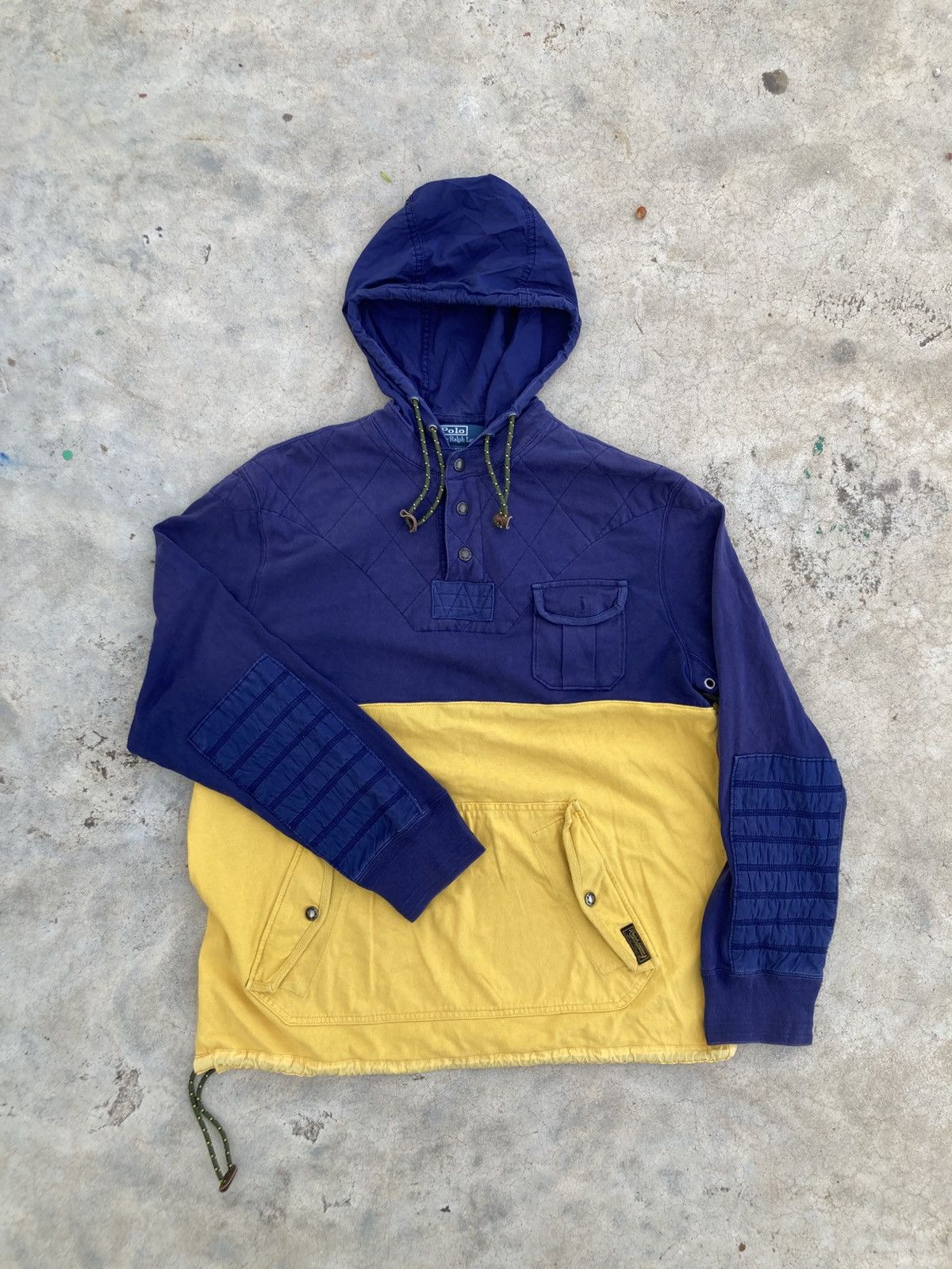 Polo Ralph Lauren 90’S Polo Ralph Lauren Quilted Colorblock Rugby Jacket Size US XL / EU 56 / 4 - 1 Thumbnail