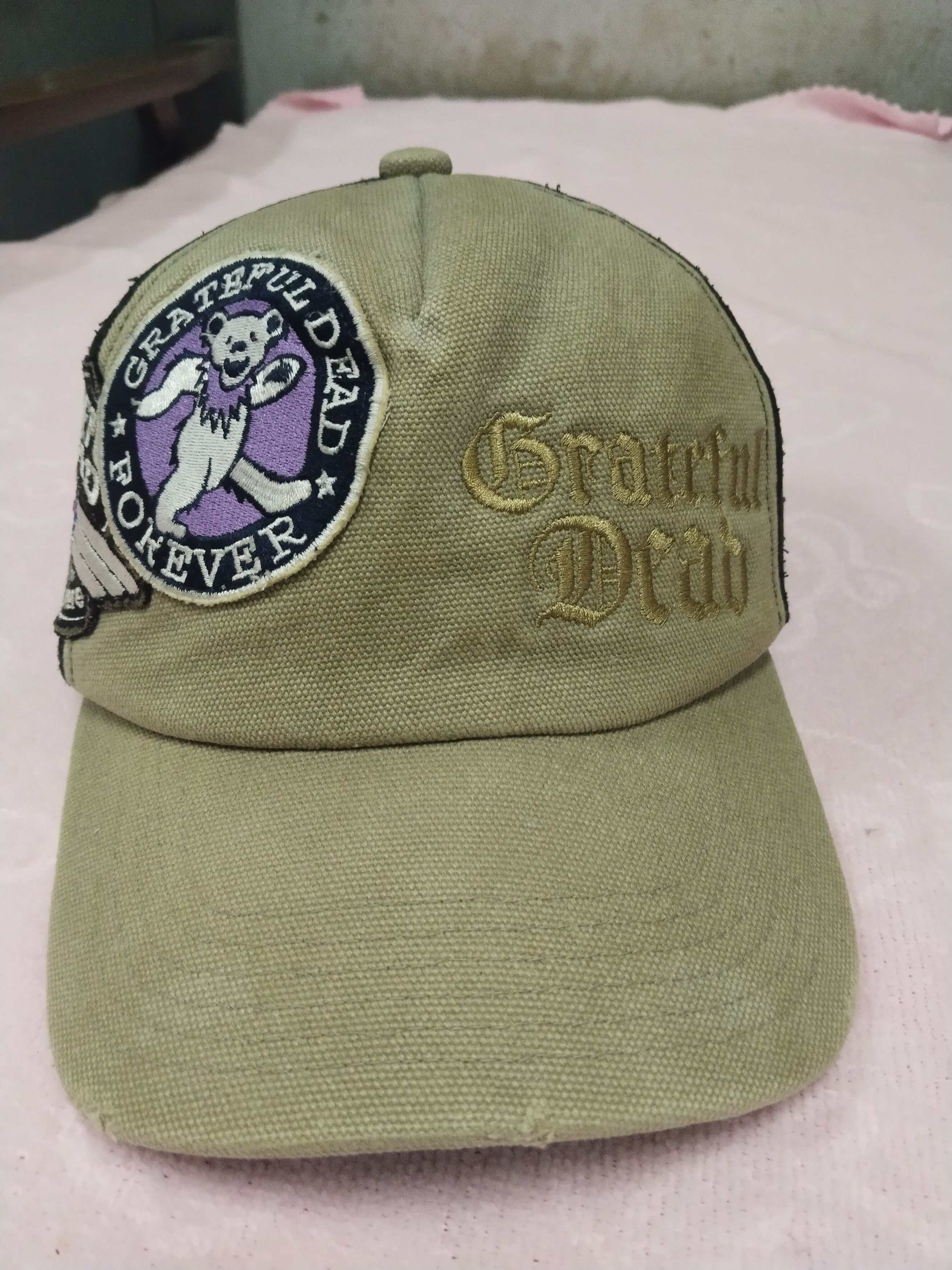 Grateful Dead VINTAGE GRATEFUL DEAD DISTRESSED PATCHES TRUCKER HAT Size ONE SIZE - 2 Thumbnail