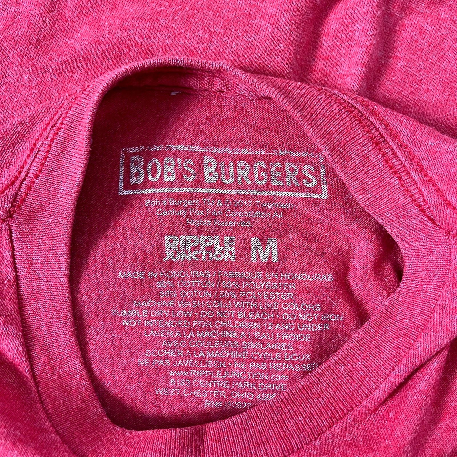 Ripple Junction Eat At Bobs Burgers Mens T-Shirt size Medium Retro Ocean Ave Size US M / EU 48-50 / 2 - 4 Thumbnail