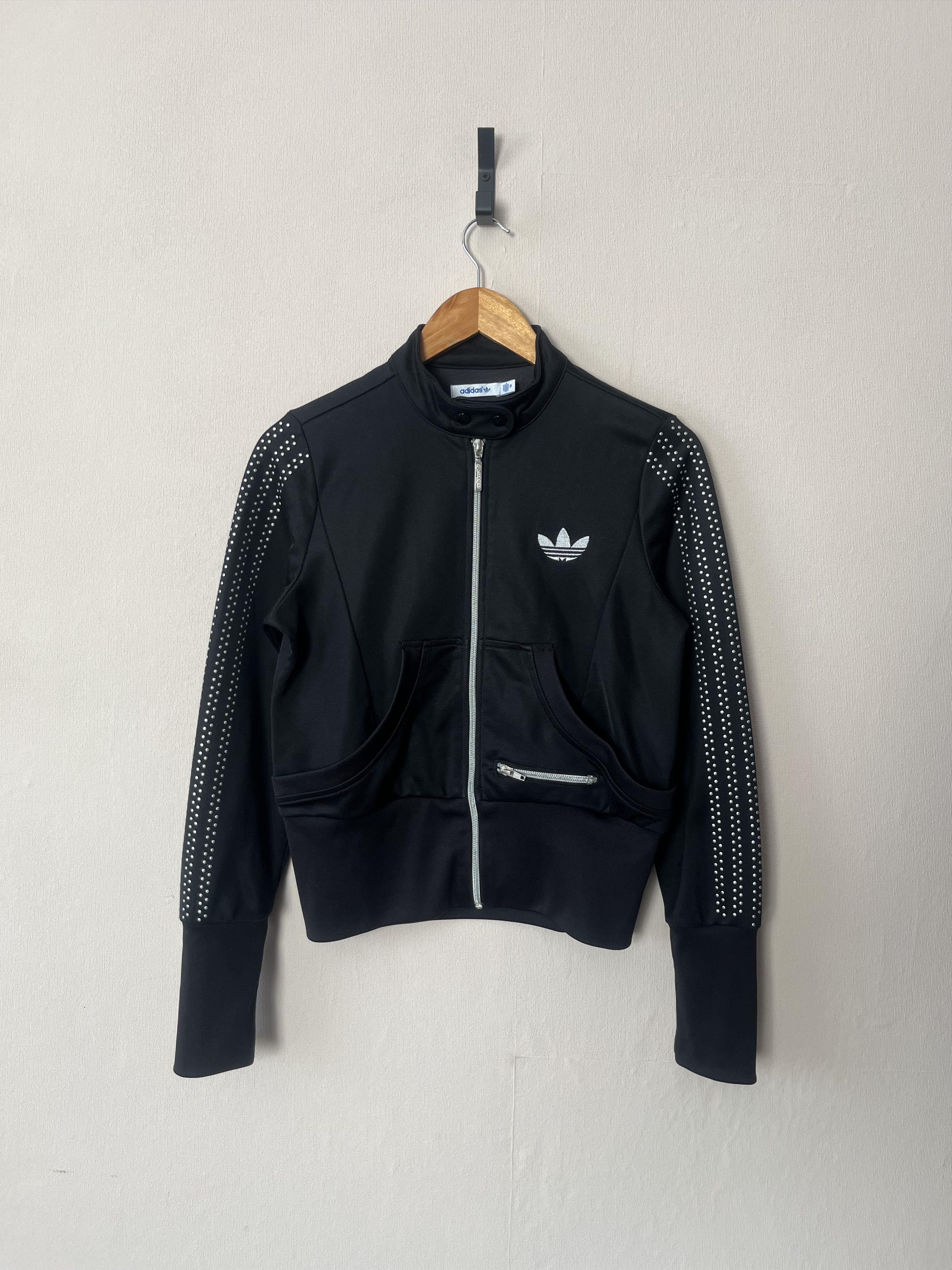 Adidas Vintage Adidas y2k track jacket Big Trefoil 3 stripes silver Size M / US 6-8 / IT 42-44 - 1 Thumbnail