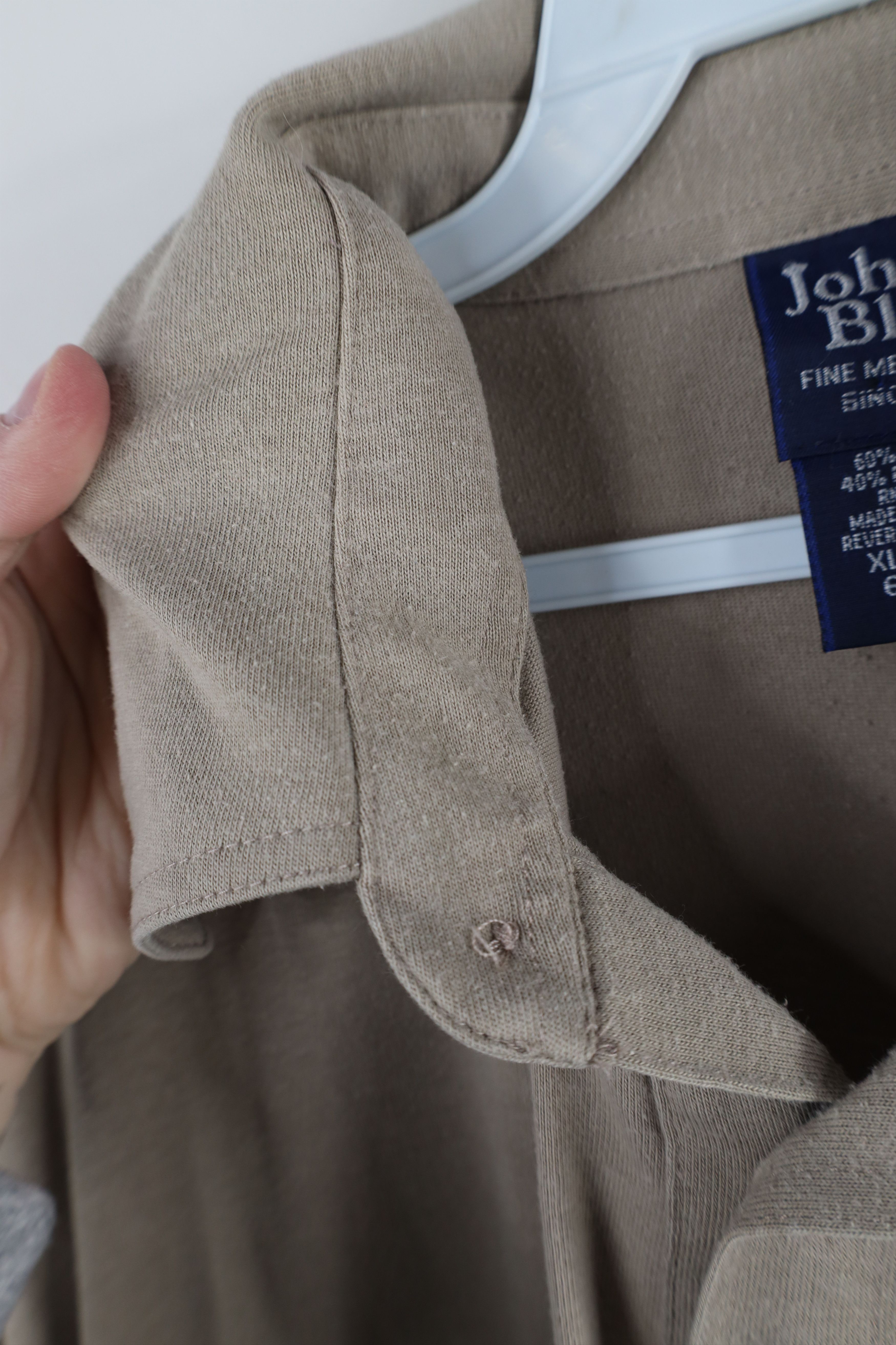 Vintage Vintage 90s Streetwear Collared Pullover Polo Shirt Beige Size US XL / EU 56 / 4 - 11 Thumbnail