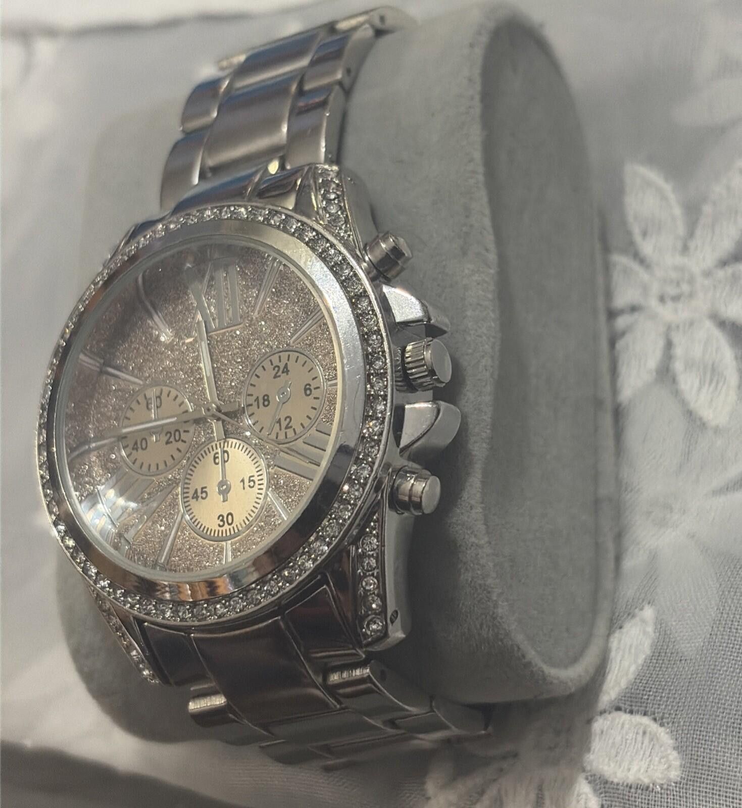 Tripp NYC New York And City Women’s Glitter Rhinestone Watch Size ONE SIZE - 2 Thumbnail