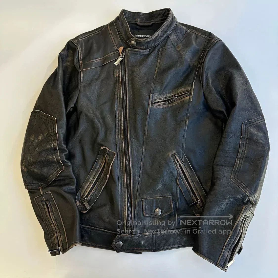 Armani Armani Vintage Leather Jacket. Size US M / EU 48-50 / 2 - 1 Thumbnail
