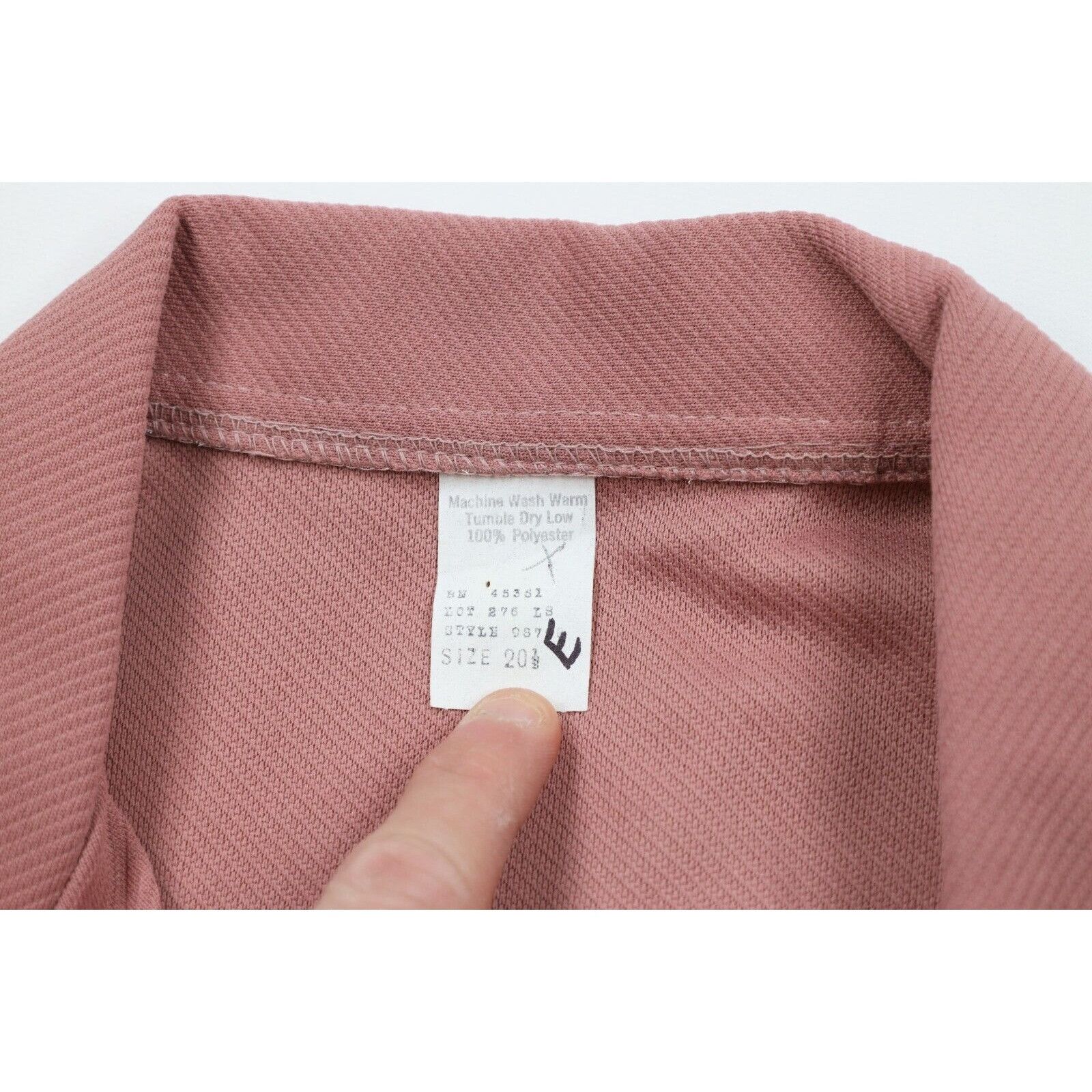 Vintage Deadstock Vintage 60s 70s 2 Piece Knit Bell Bottoms Suit Size 3XL / US 20-22 - 4 Thumbnail