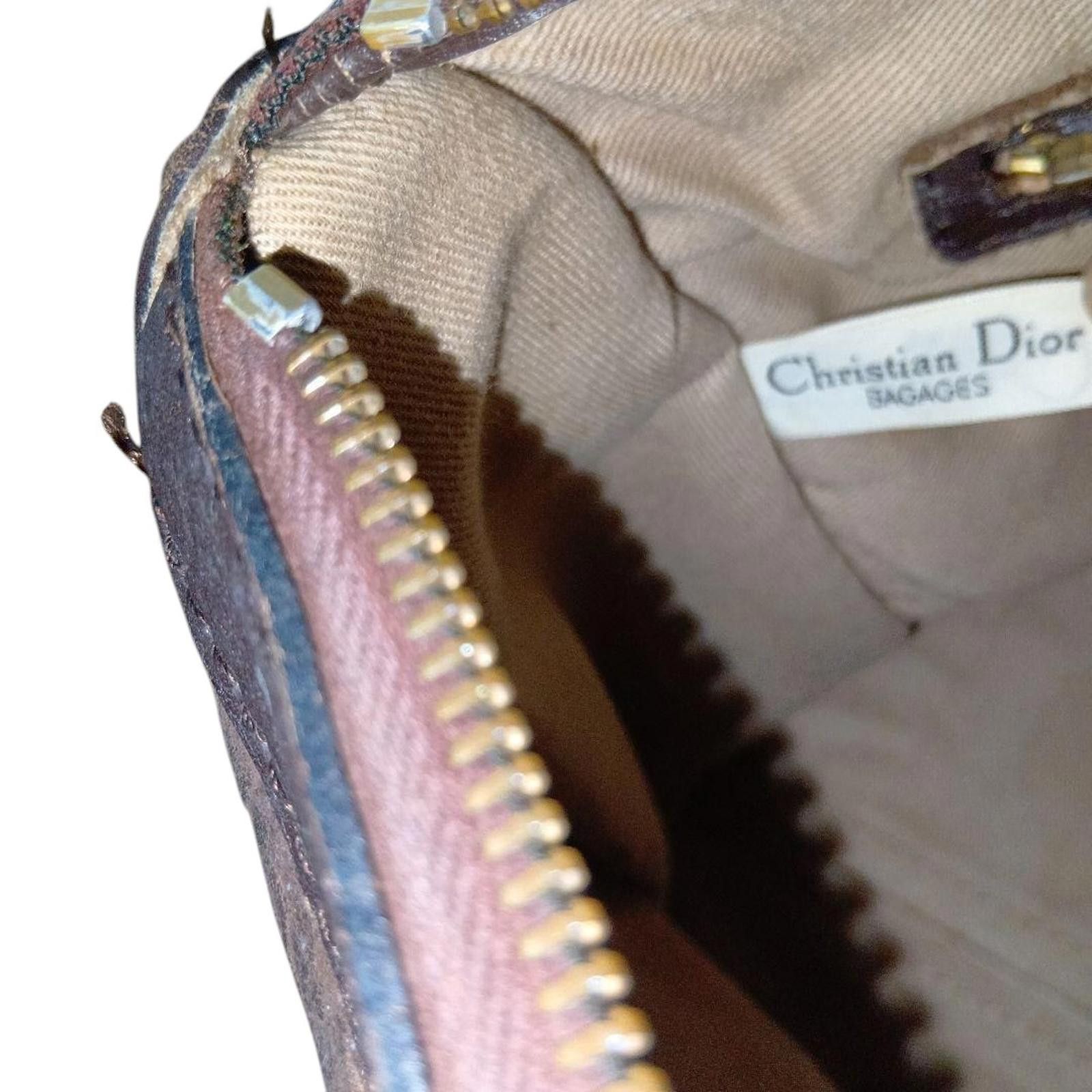 Dior Dior - Boston Brown Leather Travel Bag Size ONE SIZE - 7 Thumbnail
