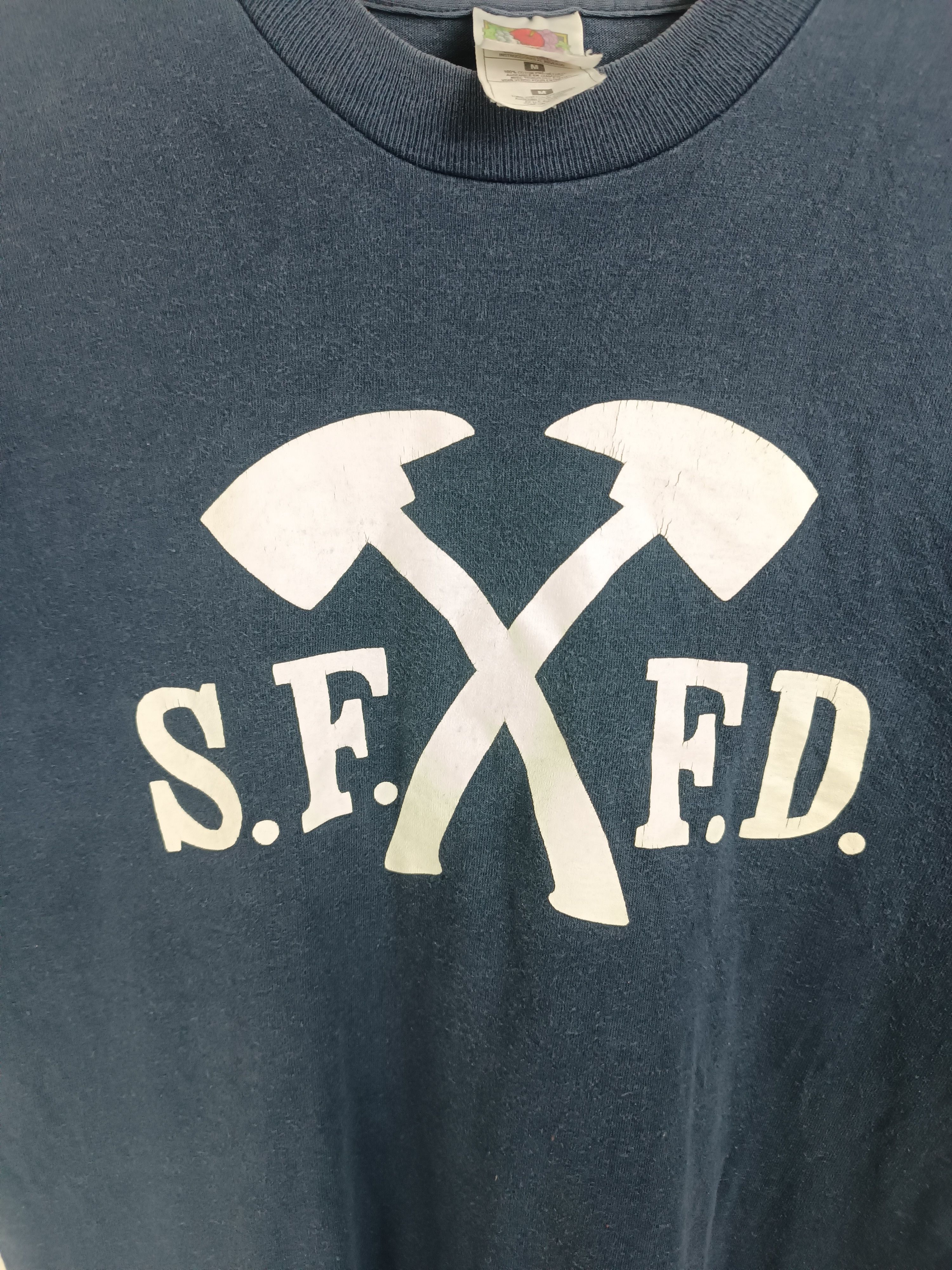 Vintage VINTAGE 90'S SAN FRANCISCO FIRE DEPT SFFD HXC PUNK VERY RARE Size US M / EU 48-50 / 2 - 6 Thumbnail