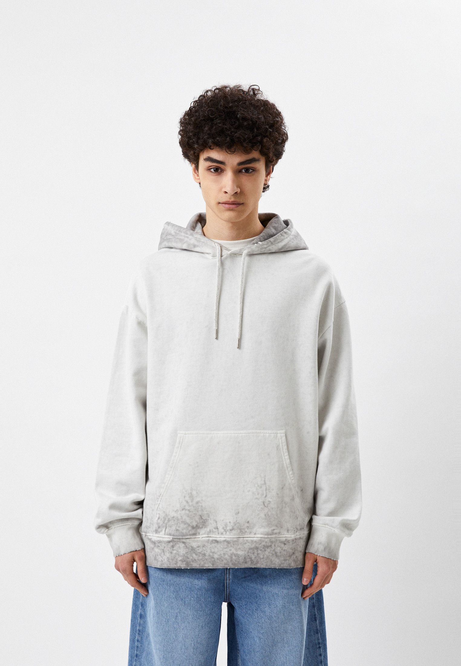 Acne Studios 48/M - Bulky Black Bleached Hoodie Size US M / EU 48-50 / 2 - 3 Thumbnail