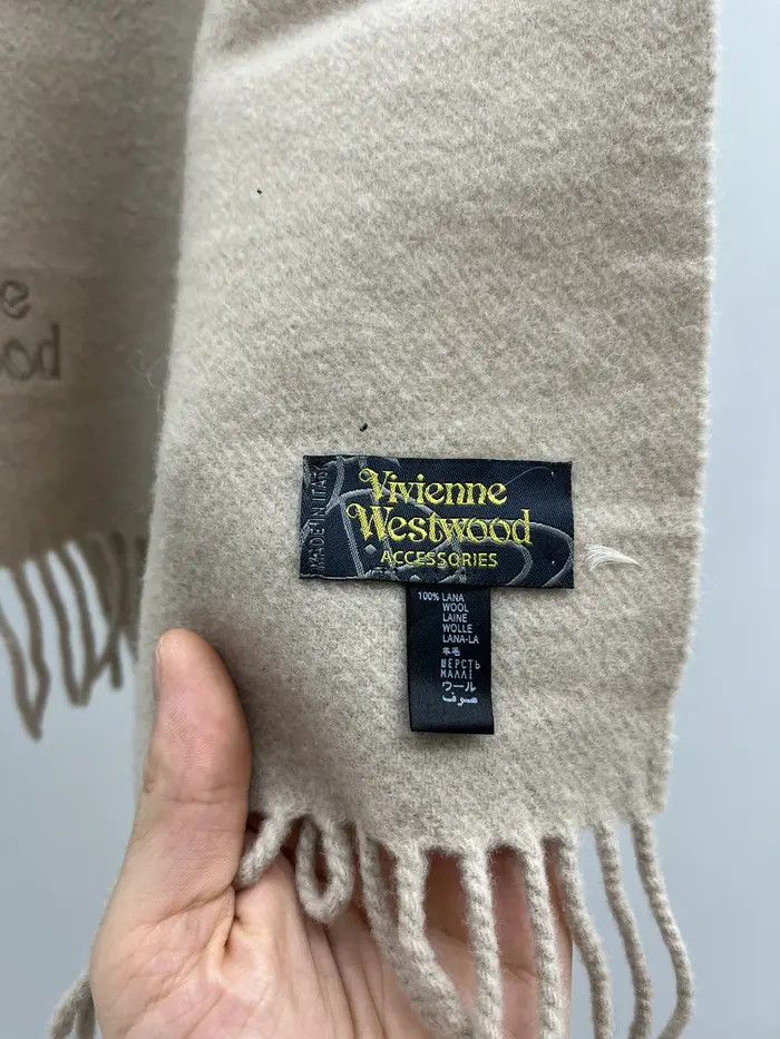 Vivienne Westwood Vivienne Westwood Orb Logo Wool Scarf Size ONE SIZE - 2 Thumbnail