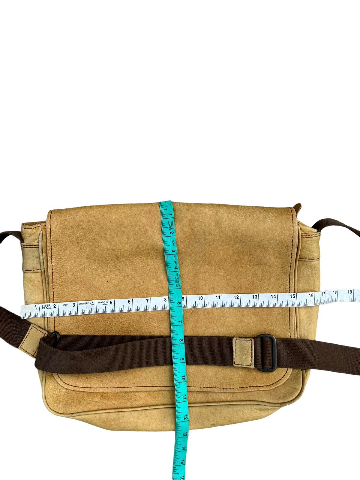 Leather Vintage Japanese Patina Leather Messenger Bag Size ONE SIZE - 25 Thumbnail