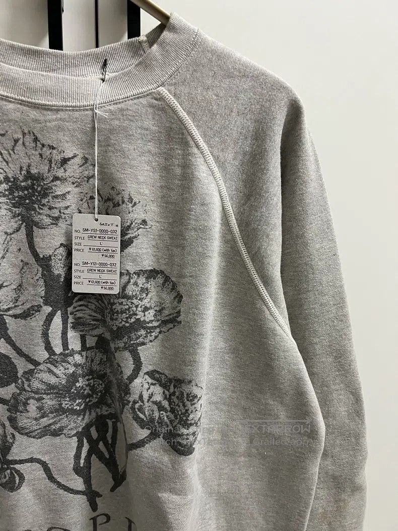 Saint Michael Saint Michael Floral distressed vintage sweatshirt Size US L / EU 52-54 / 3 - 6 Thumbnail