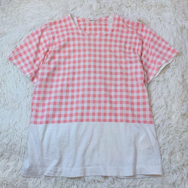 Comme des Garcons Comme Des Garcons Splicing grid short sleeved shirt 2505-Ne Size M / US 6-8 / IT 42-44 - 1 Thumbnail