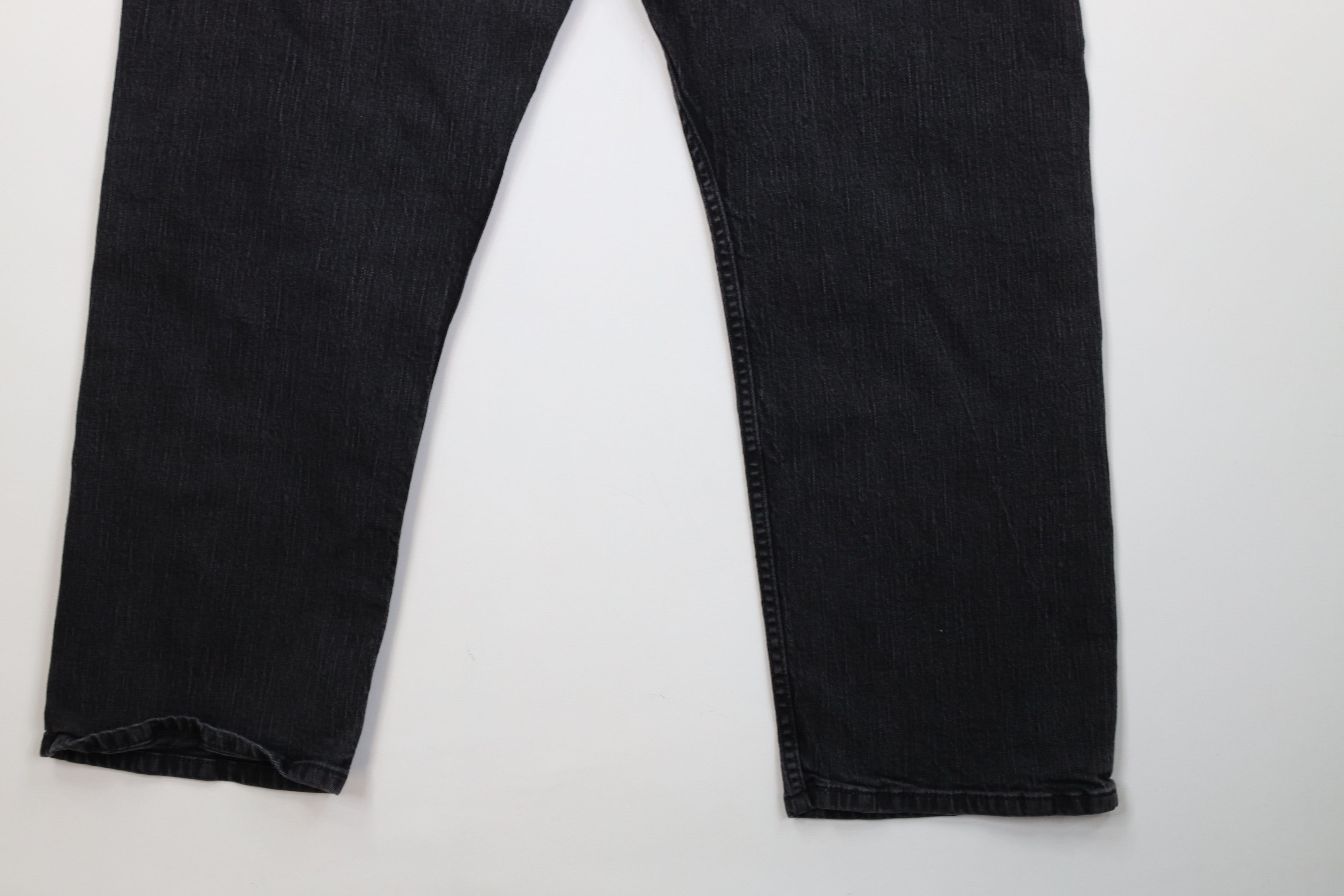 Levi's Vintage Y2K Levis 569 Straight Wide Leg Denim Jeans Black Size US 44 / EU 60 - 13 Thumbnail