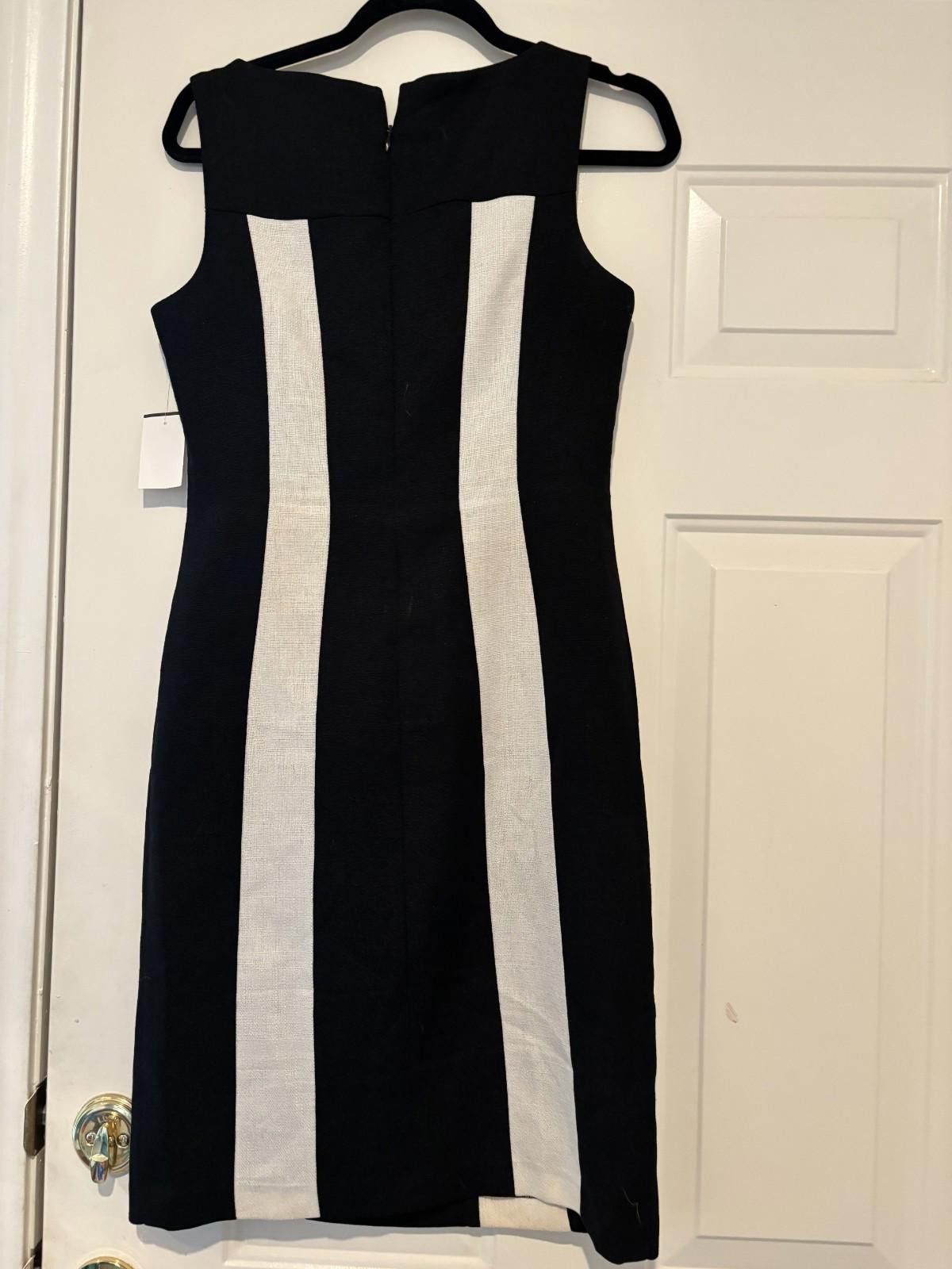 Designer Womens black and white sz 4 David Meister dress #518 Size S / US 4 / IT 40 - 2 Thumbnail
