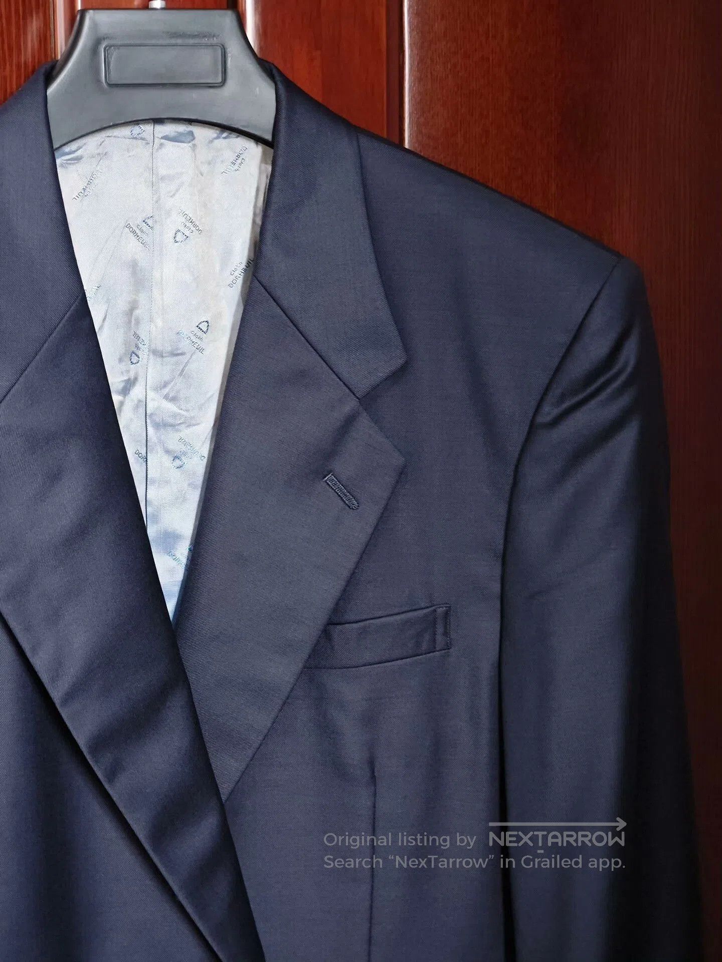 Japanese Brand Dormeuil Wool Custom Tailored Suit. Size US XL / EU 56 / 4 - 2 Thumbnail