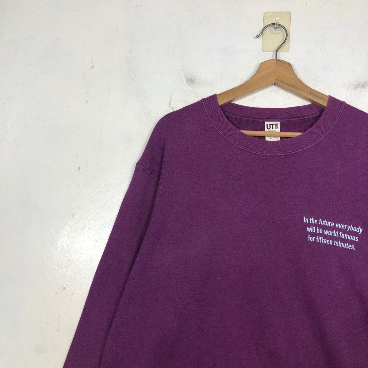 Andy Warhol 📌Vintage Sweatshirt Andy Warhol Big Logo Size US XL / EU 56 / 4 - 9 Thumbnail