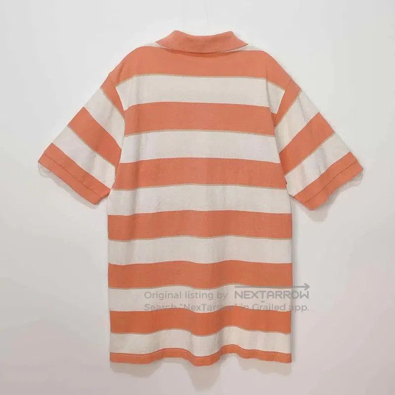 Burberry Burberry Men's Orange Striped Polo Shirt. Size US M / EU 48-50 / 2 - 2 Thumbnail