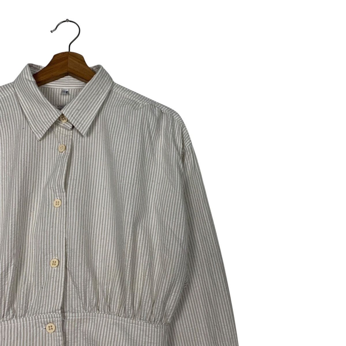 Armani ARMANI JEANS Women's Striped Crop Jacket #2267-C100 Size L / US 10 / IT 46 - 5 Thumbnail
