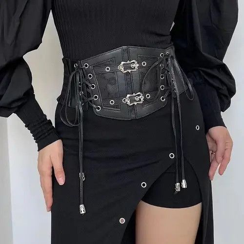 Japanese Brand × Vintage Lace straps, leather waist closure Size ONE SIZE - 2 Thumbnail