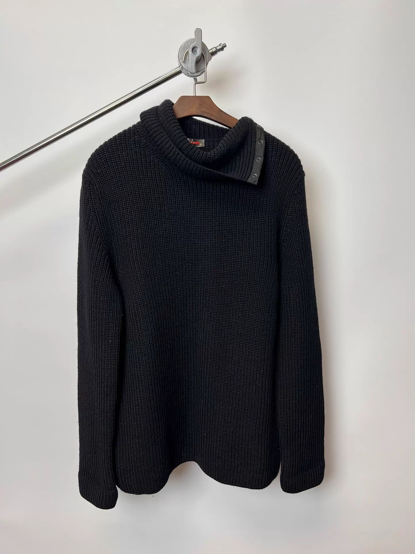 Prada Prada Vintage Sports Wool HalfButton Collar Sweater Size 56 Size US XL / EU 56 / 4 - 1 Thumbnail