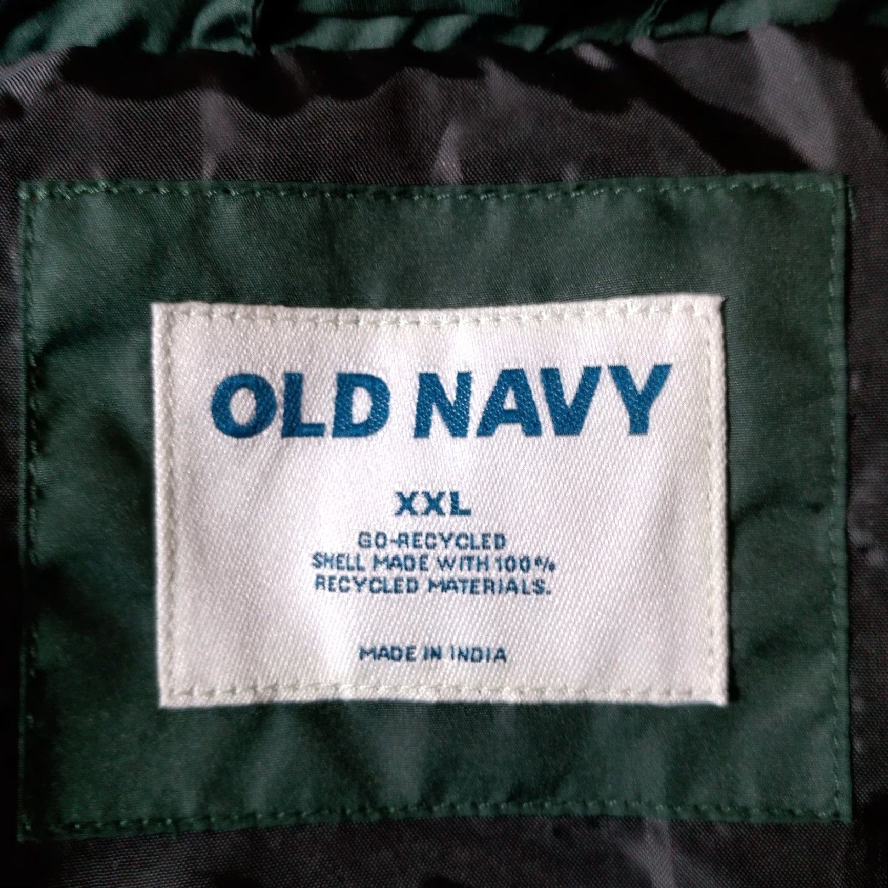 Old Navy VINTAGE Old Navy Puffer Vest Men XXL Forest Green Jacket Snap Zip Up Recycled Size US XXL / EU 58 / 5 - 5 Thumbnail