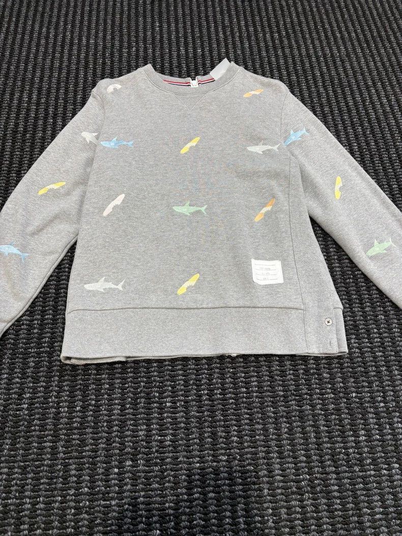 Thom Browne Thom Browne Shark embroidered hoodie Size US L / EU 52-54 / 3 - 1 Thumbnail