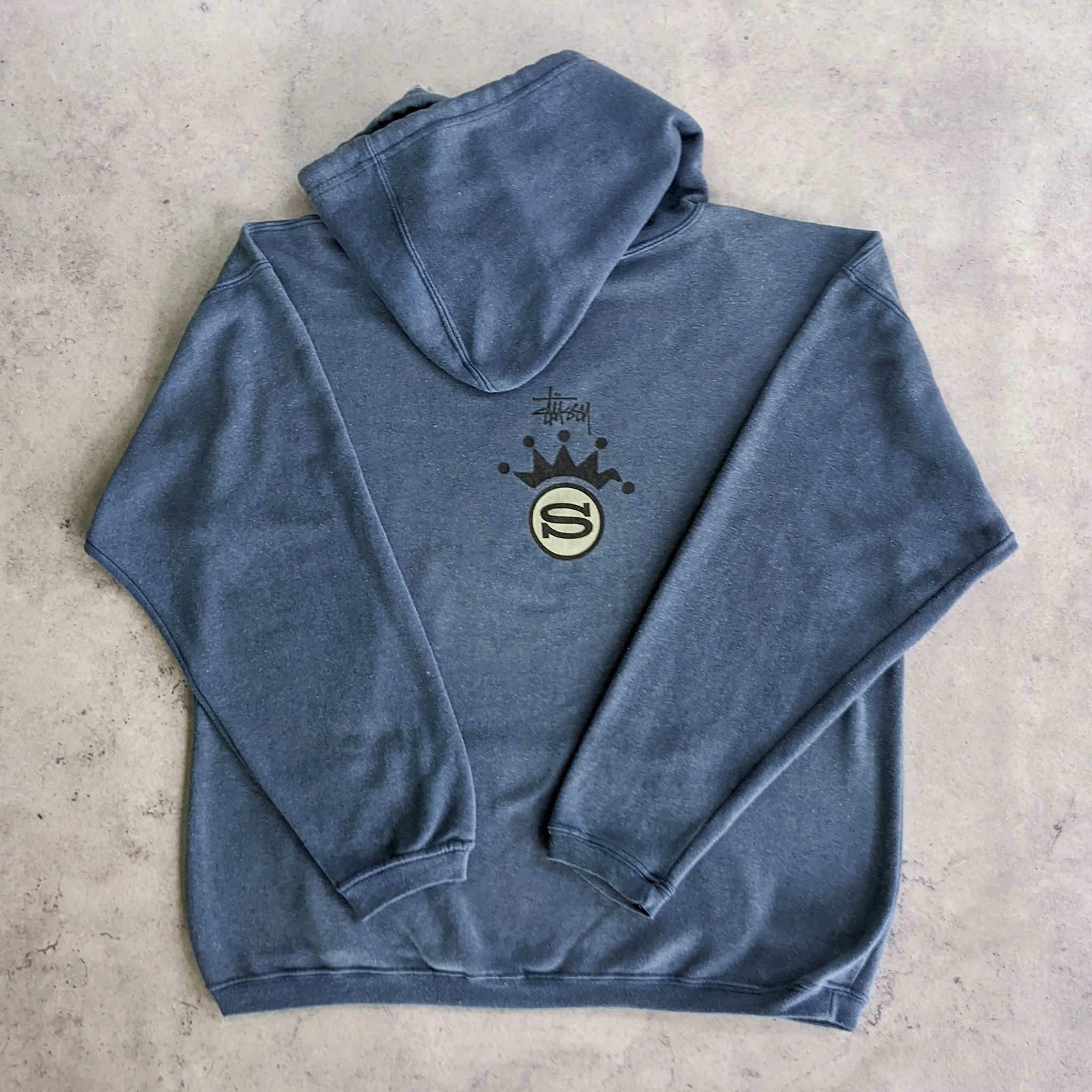 Stussy (SOLD) Vintage OG Stussy Crown 80s Hoodie (Rare Item) Size US XL / EU 56 / 4 - 2 Thumbnail