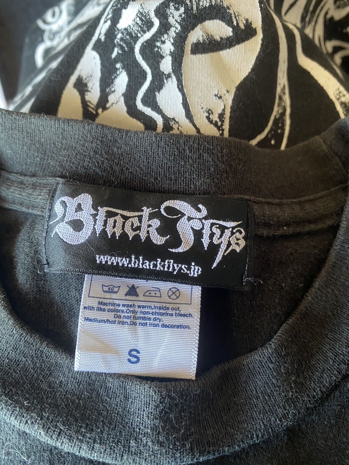 Japanese Brand Black Flys Affliction Style T-Shirt Size US S / EU 44-46 / 1 - 5 Thumbnail