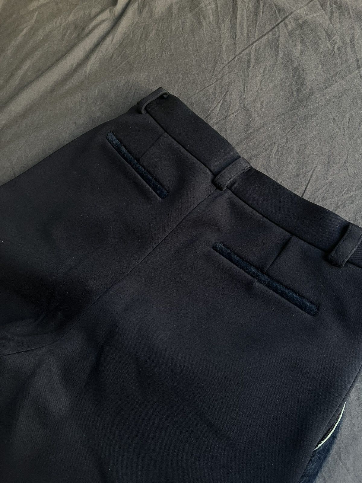 Vintage L‘animale fur shorts in steel-blue Size US 30 / EU 46 - 6 Thumbnail