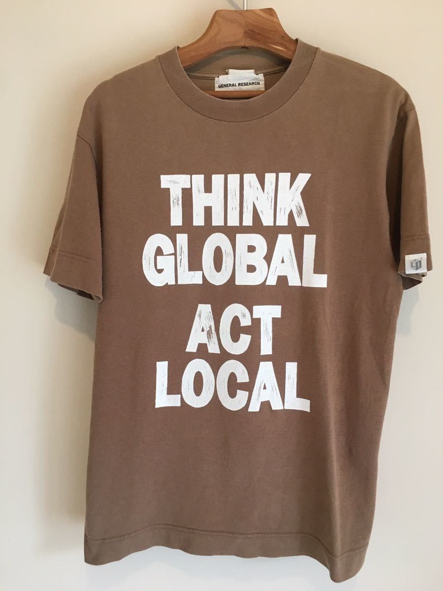 General Research "THINK GLOBAL ACT LOCAL" Tee Size US S / EU 44-46 / 1 - 1 Thumbnail