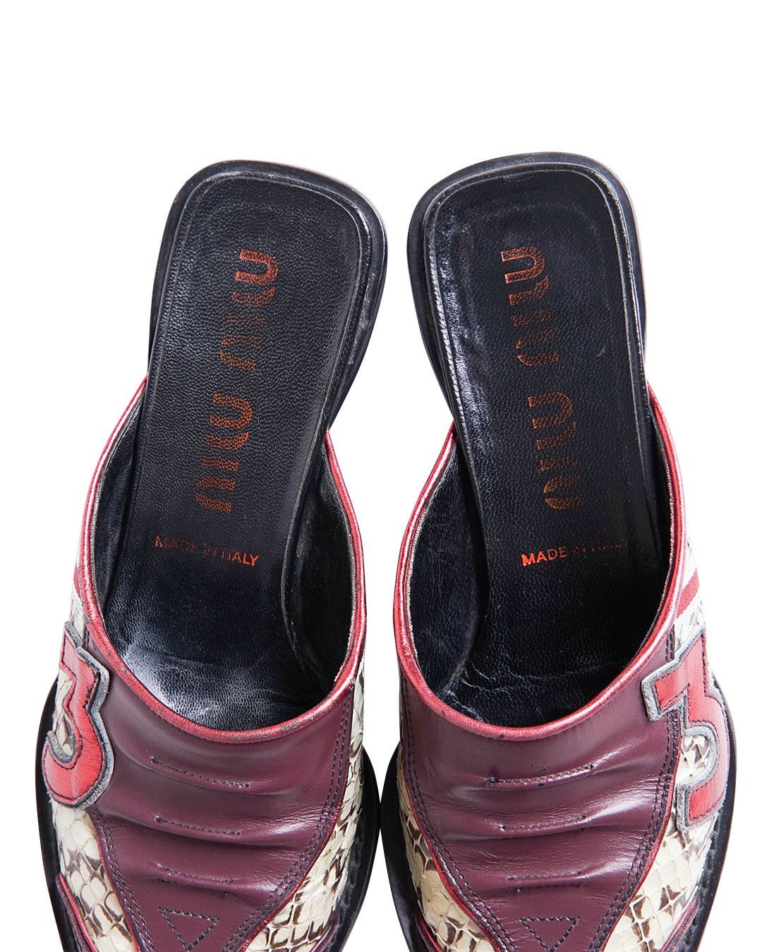 Miu Miu Miu Miu S/S2000 Number "3" Pointy Mules Size US 6 / IT 36 - 4 Thumbnail