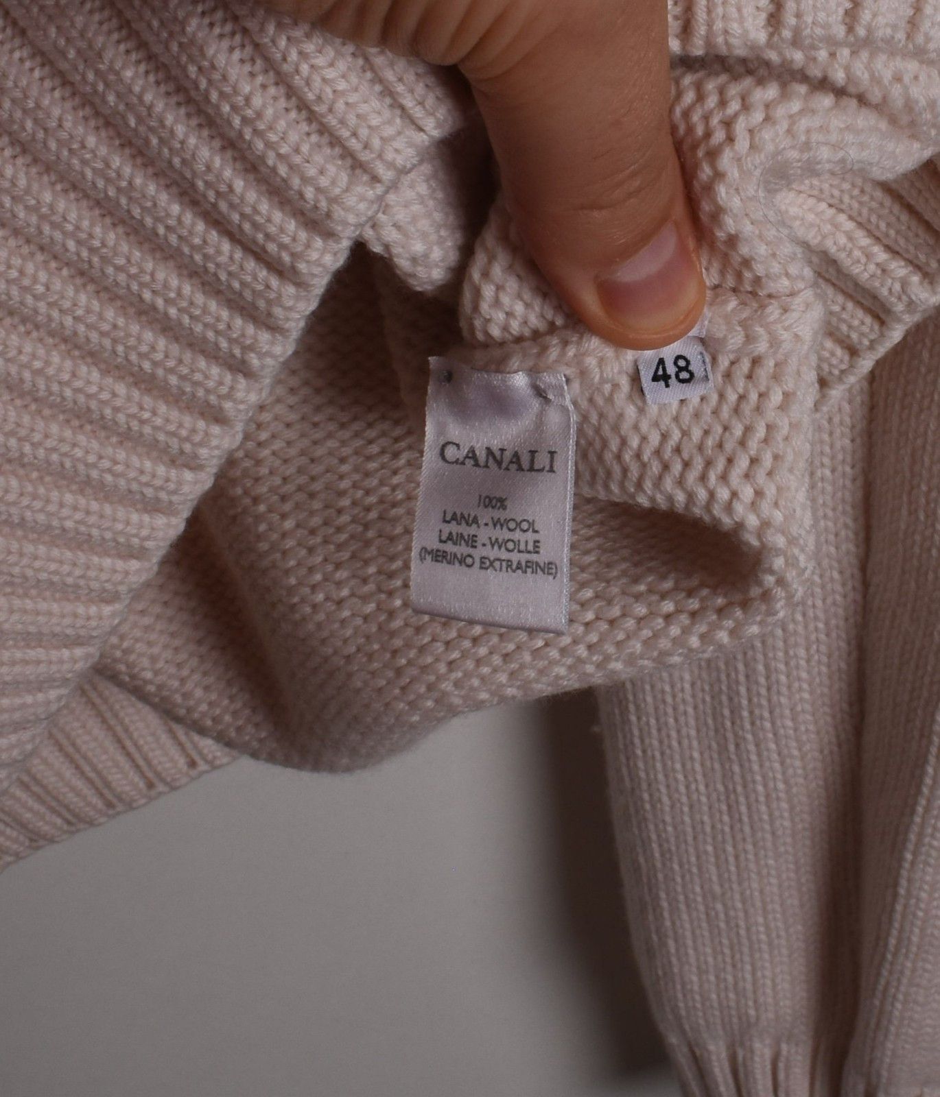Canali Canali Men Sweater Heavy Knit Size IT48-M, S1697 Size US M / EU 48-50 / 2 - 6 Thumbnail